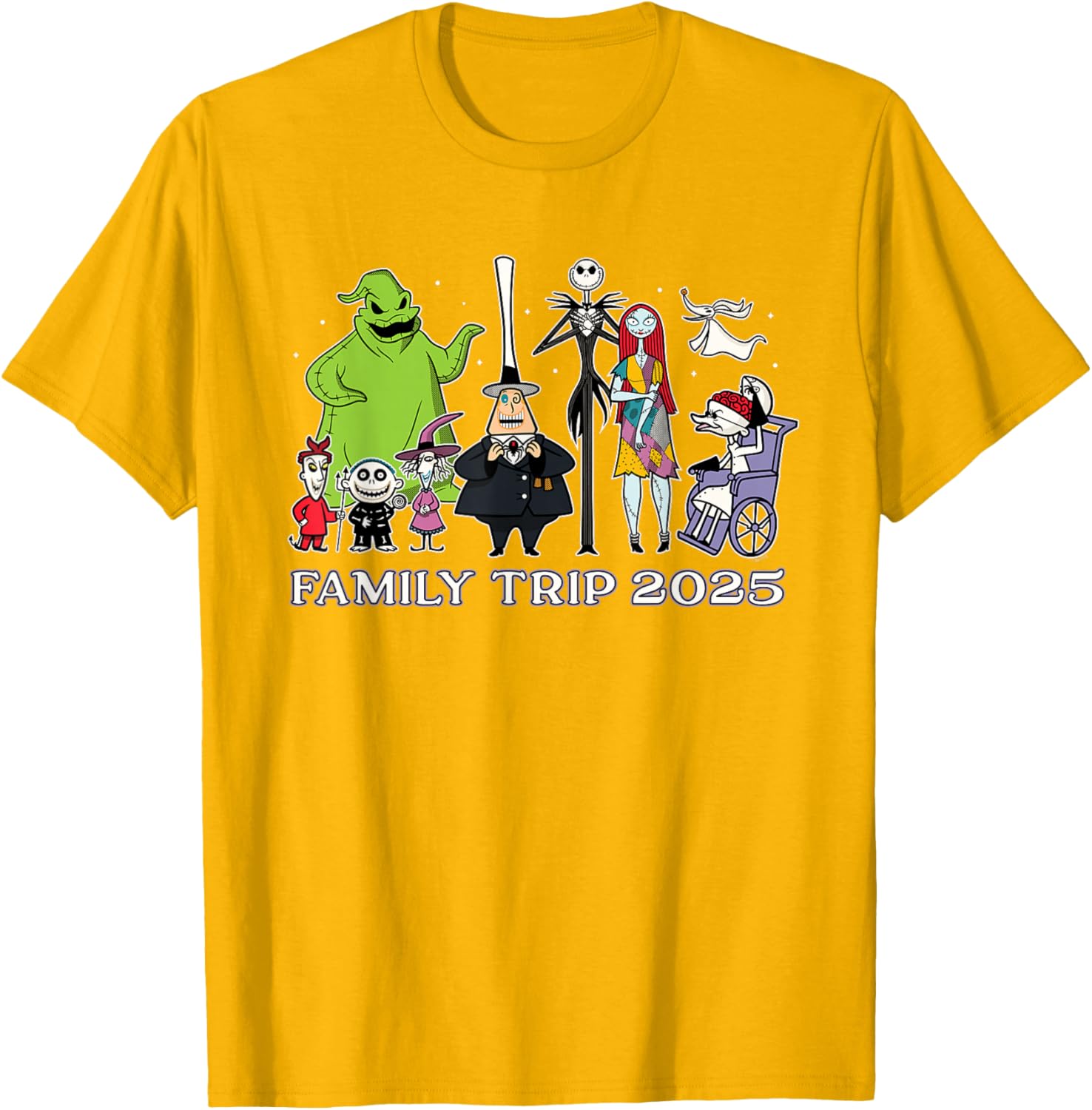 Disney The Nightmare Before Christmas Family Trip T-Shirt 2025 Fun Design - 4