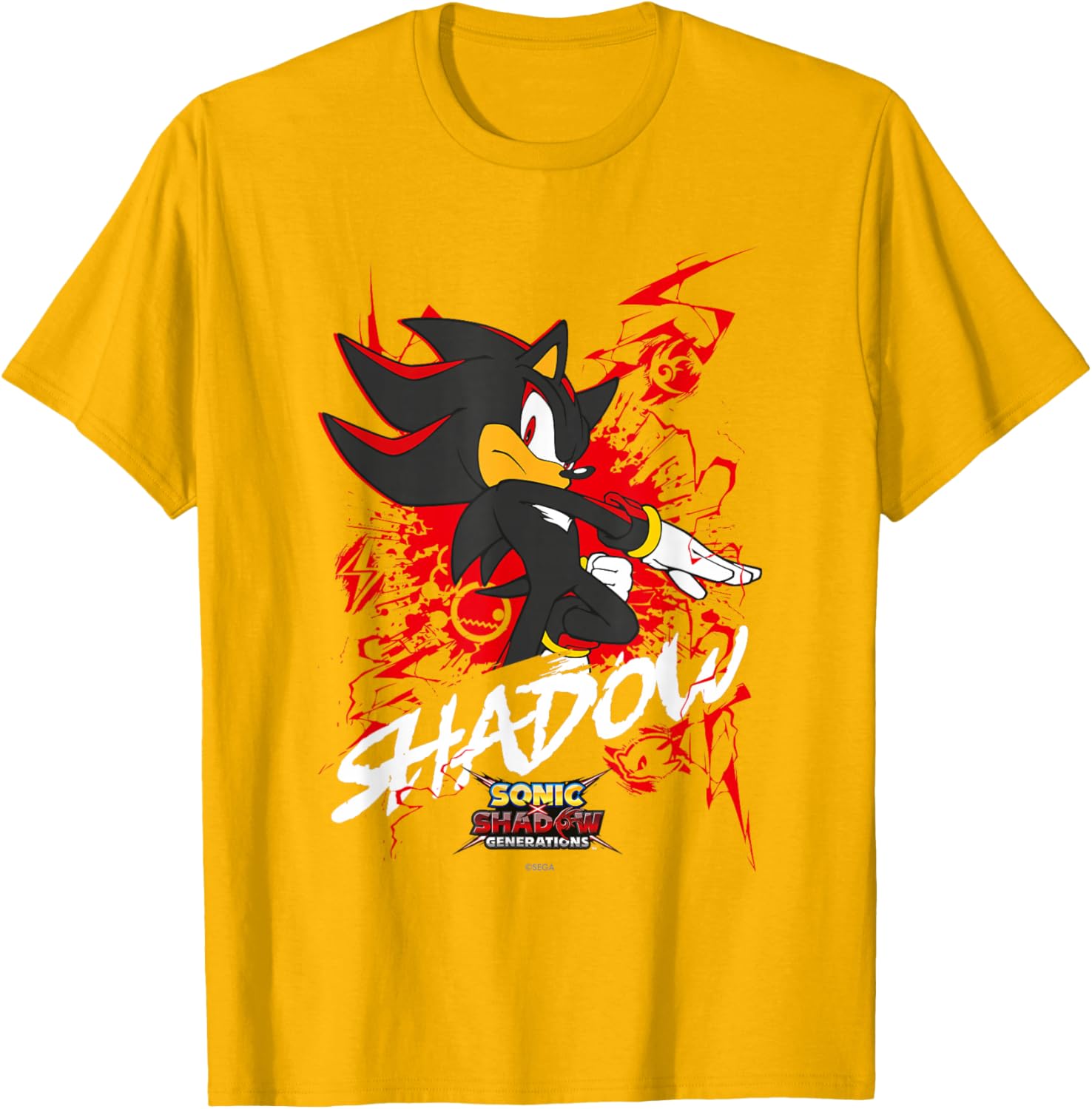 Sonic the Hedgehog Shadow T-Shirt for Fans of Sonic X and Generations - 13