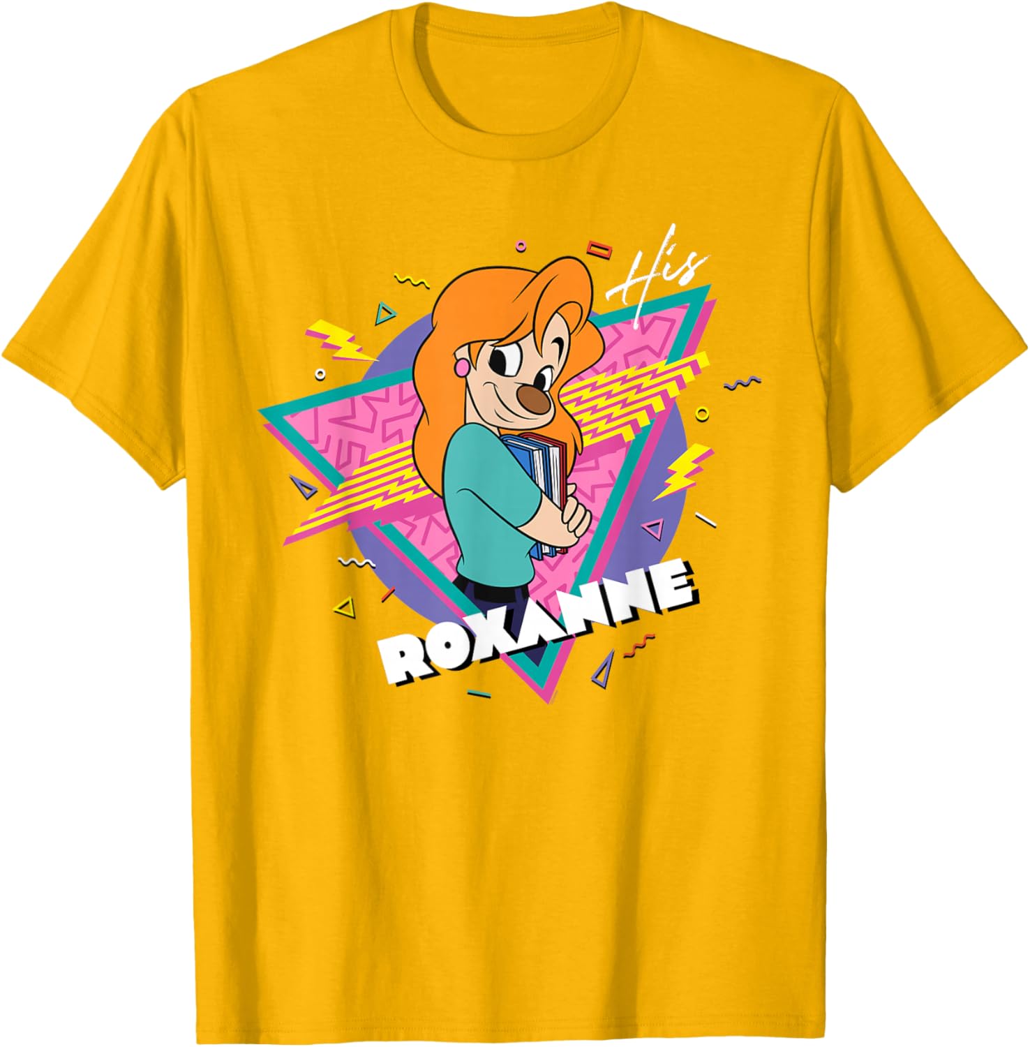 Disney A Goofy Movie Retro 90s Couples Matching His Roxanne T-Shirt - 11