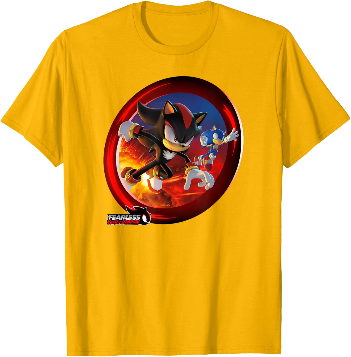 Sonic the Hedgehog Fearless Year of Shadow Graphic T-Shirt for Fans - 21