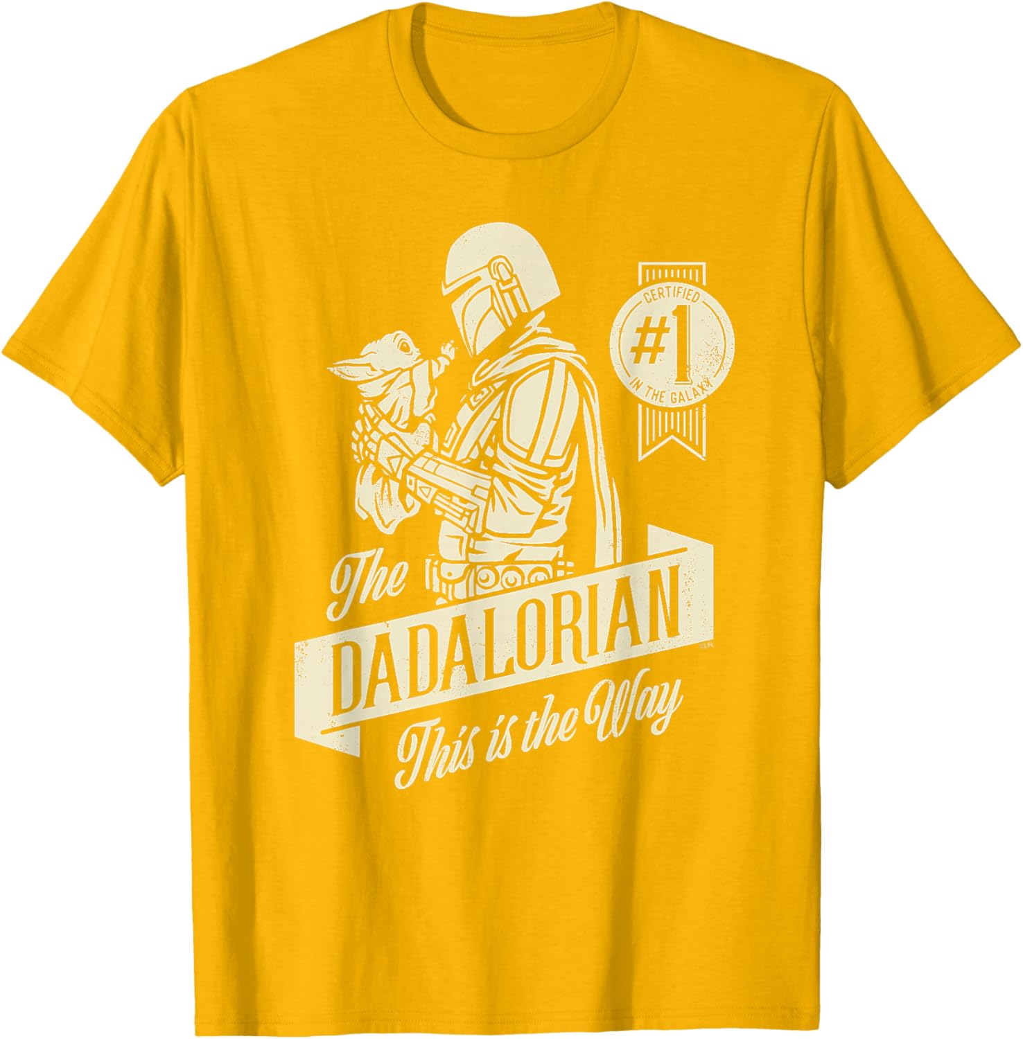 Star Wars Mandalorian Grogu Dadalorian Father's Day T-Shirt for Dads - 20