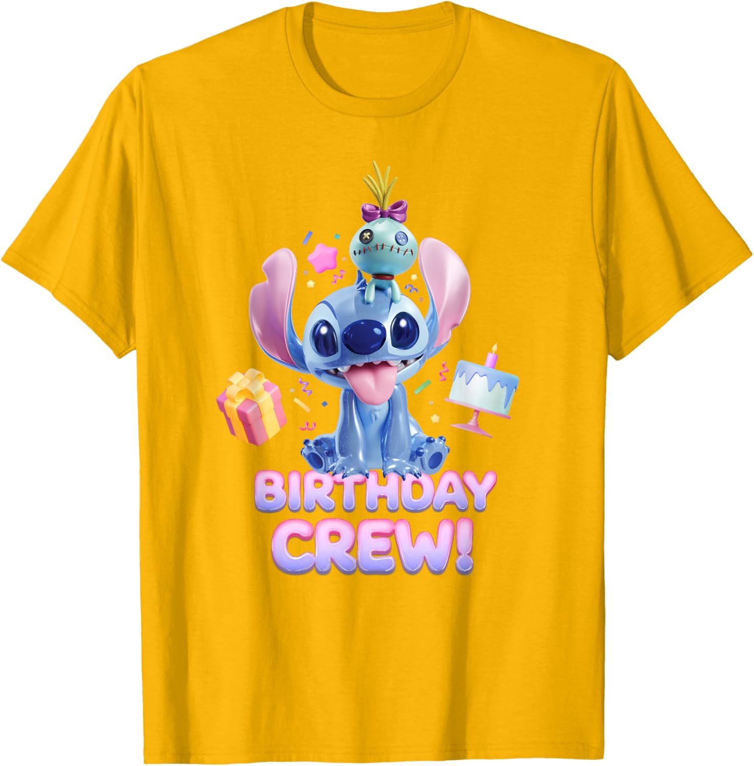 Disney Lilo & Stitch Big Shiny Birthday Crew T-Shirt for Fun Celebrations - 6