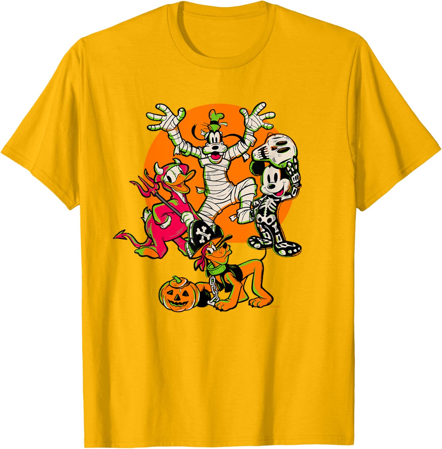 Disney 100 Mickey, Donald, Goofy & Pluto Halloween Costume T-Shirt - 3