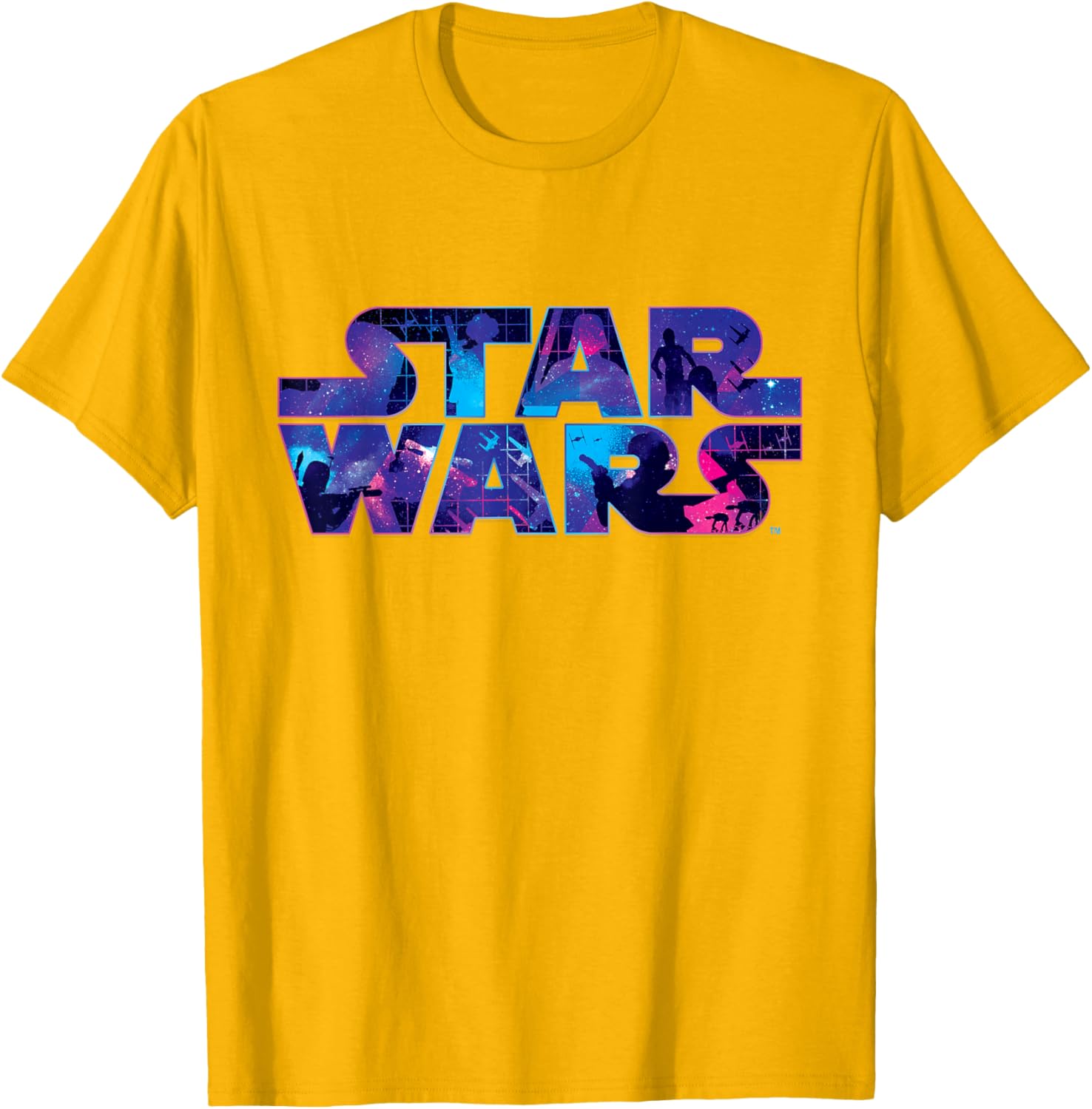 Retro 90s Star Wars Logo Galaxy T-Shirt for Fans of Classic Sci-Fi - 10