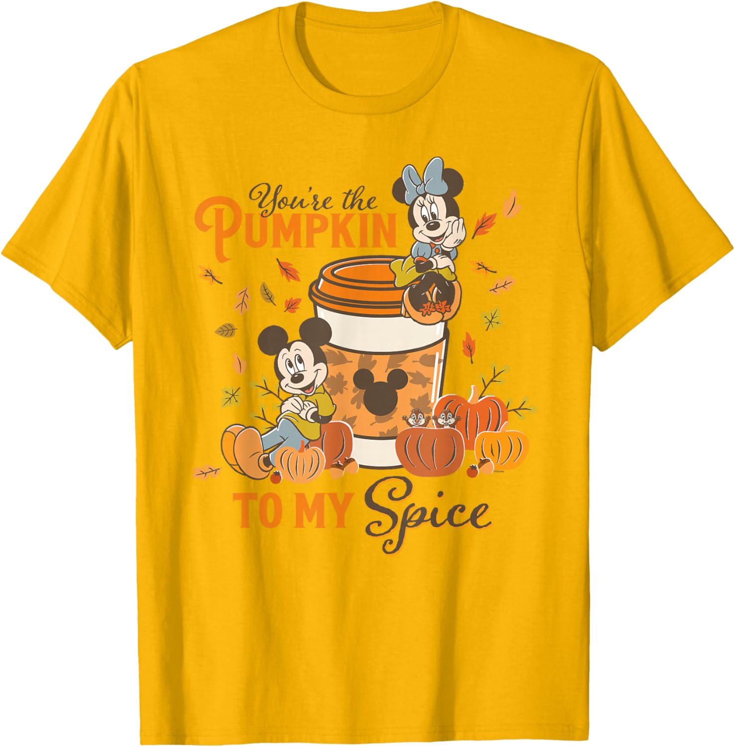 Disney Mickey and Minnie You're The Pumpkin to My Spice Fall T-Shirt - 7