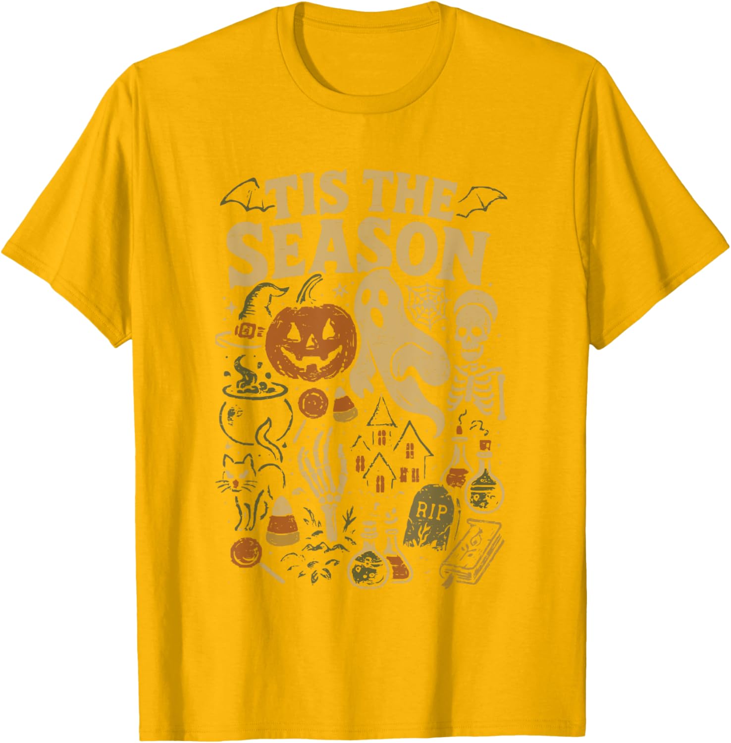 Spooky Season Pumpkin Witch Halloween Vibes T-Shirt for Festive Fun - 15
