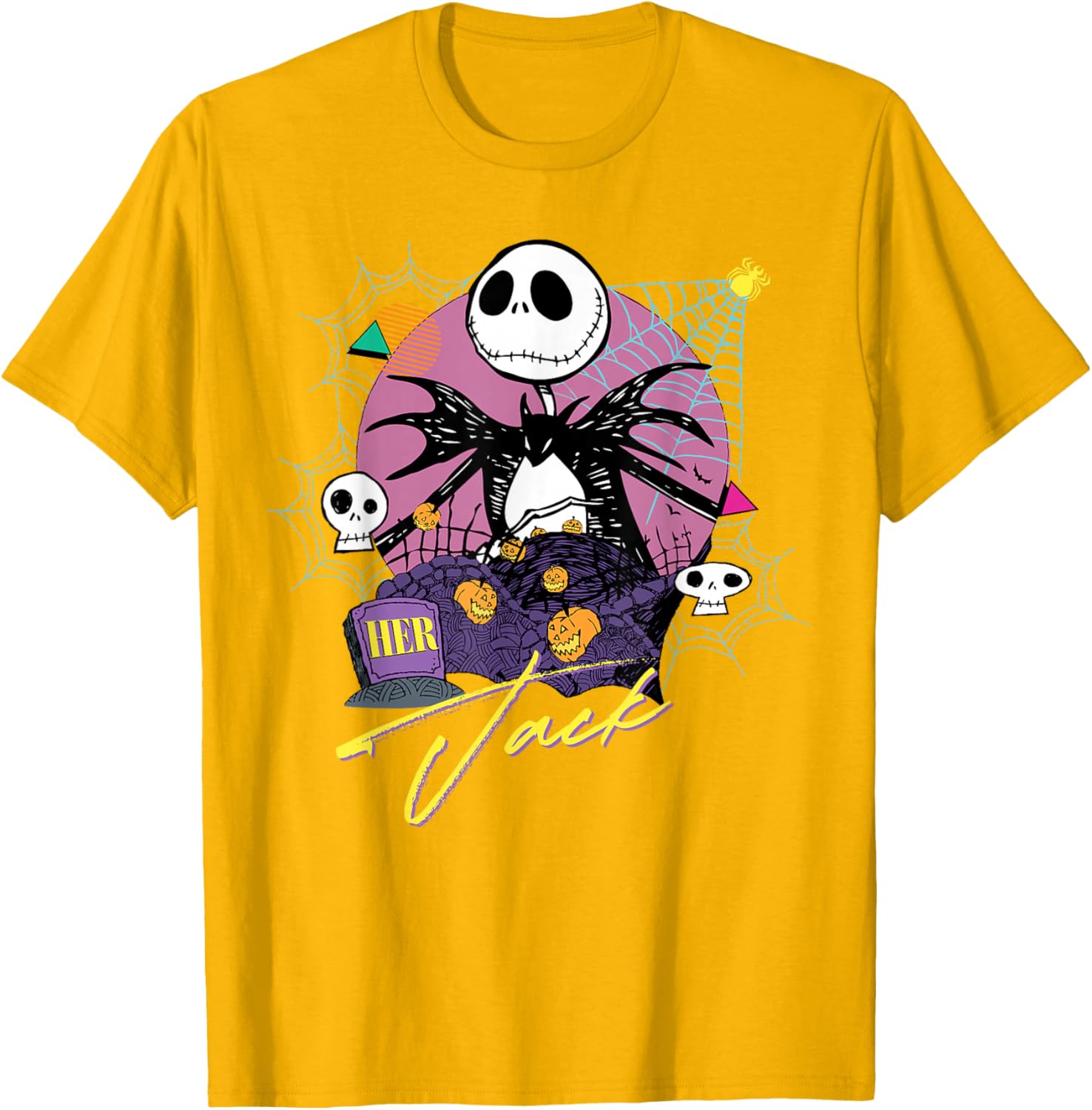 Disney The Nightmare Before Christmas Matching Her Jack T-Shirt for Fans - 12