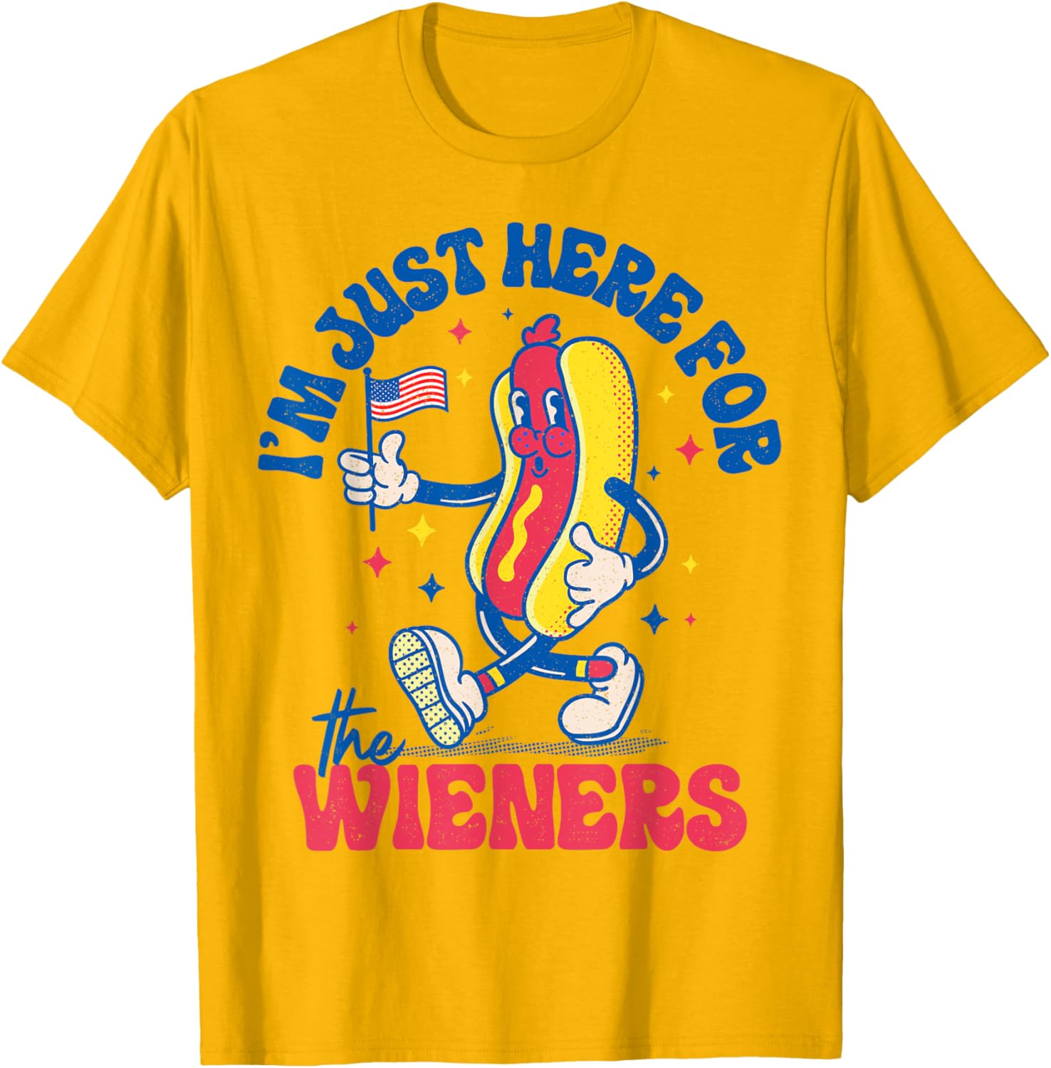 Funny Hot Dog Wieners T-Shirt for 4th of July - Men, Women, Kids - 5