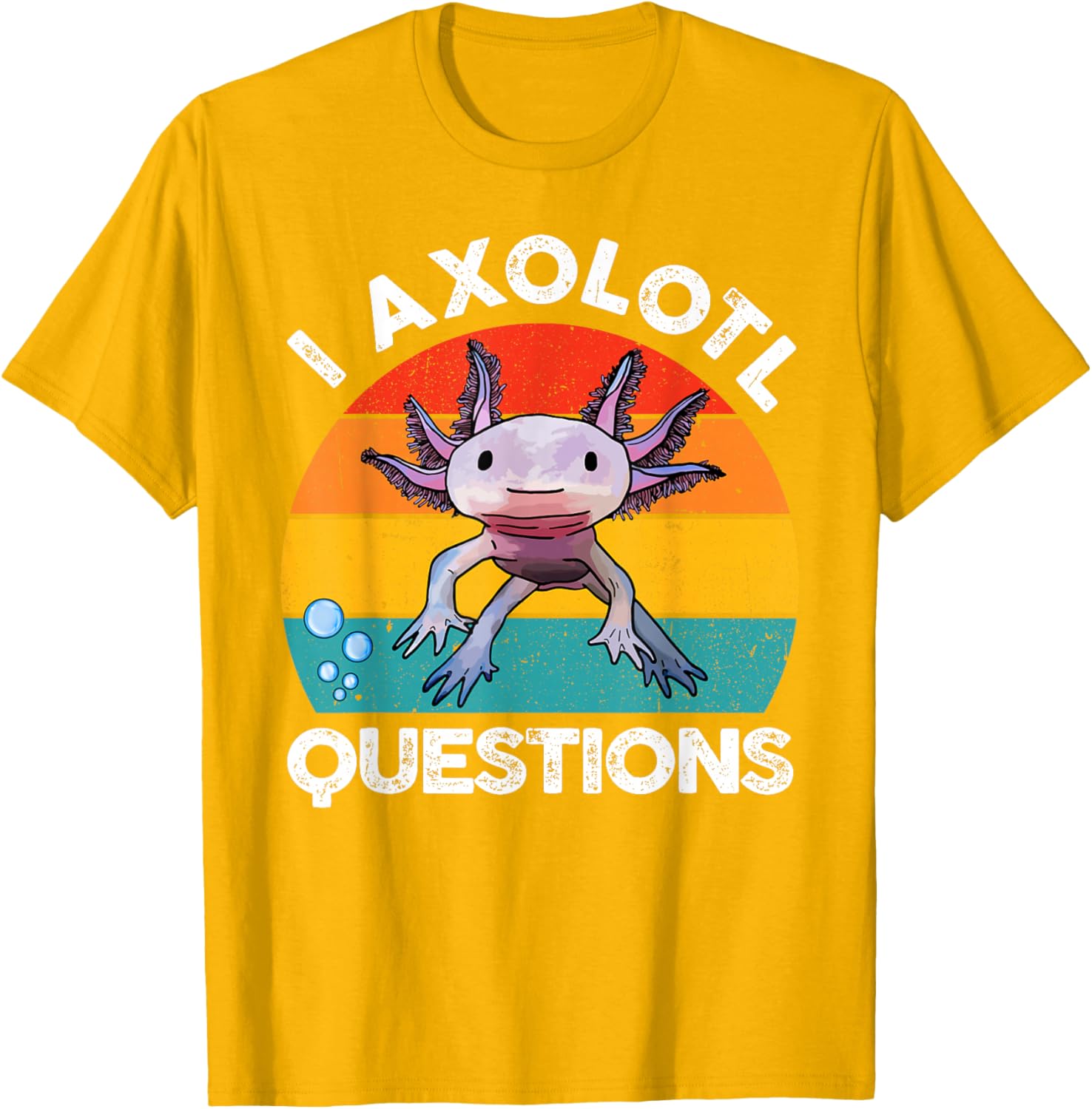 Cute Axolotl Questions Graphic Kids T-Shirt Fun and Stylish Gift for Kids - 23