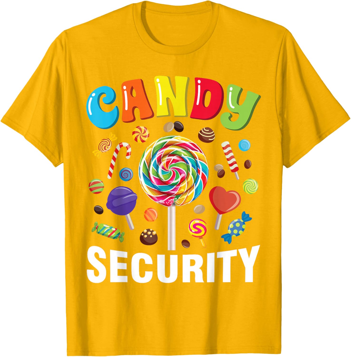 Funny Candy Security Halloween Costume T-Shirt for Spooky Fun - 6
