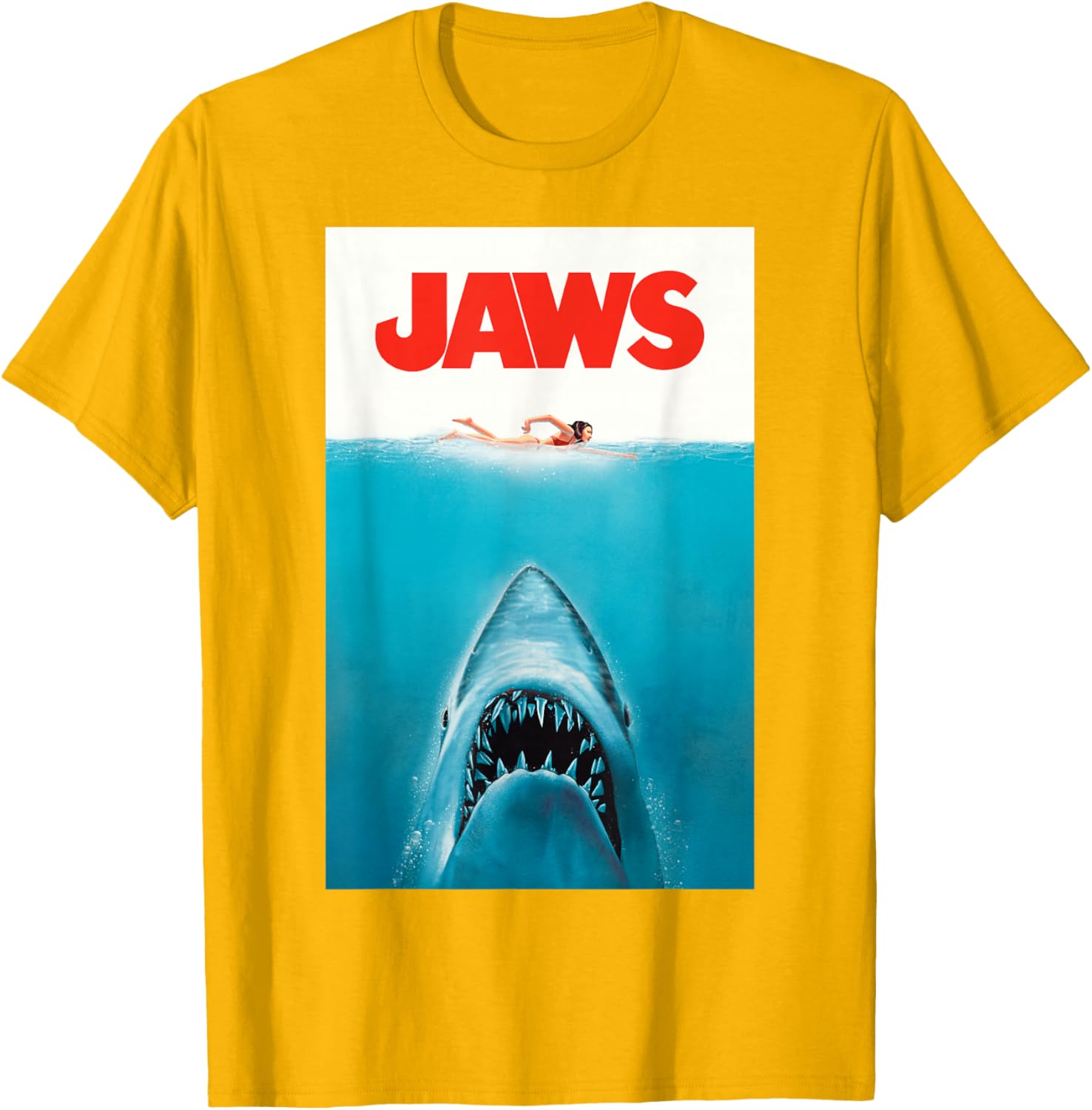 Jaws 50th Anniversary Classic T-Shirt with Front and Back Artwork - 1