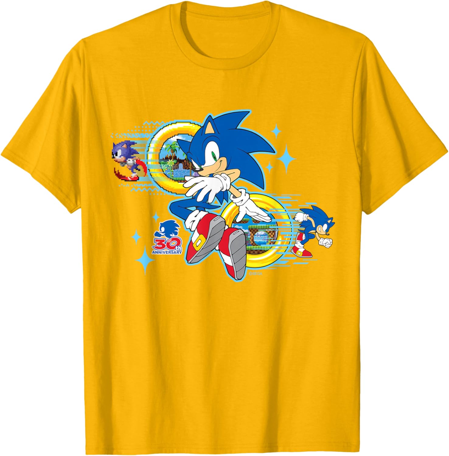 Sonic the Hedgehog 30th Anniversary Short Sleeve Tee for Fans - 5