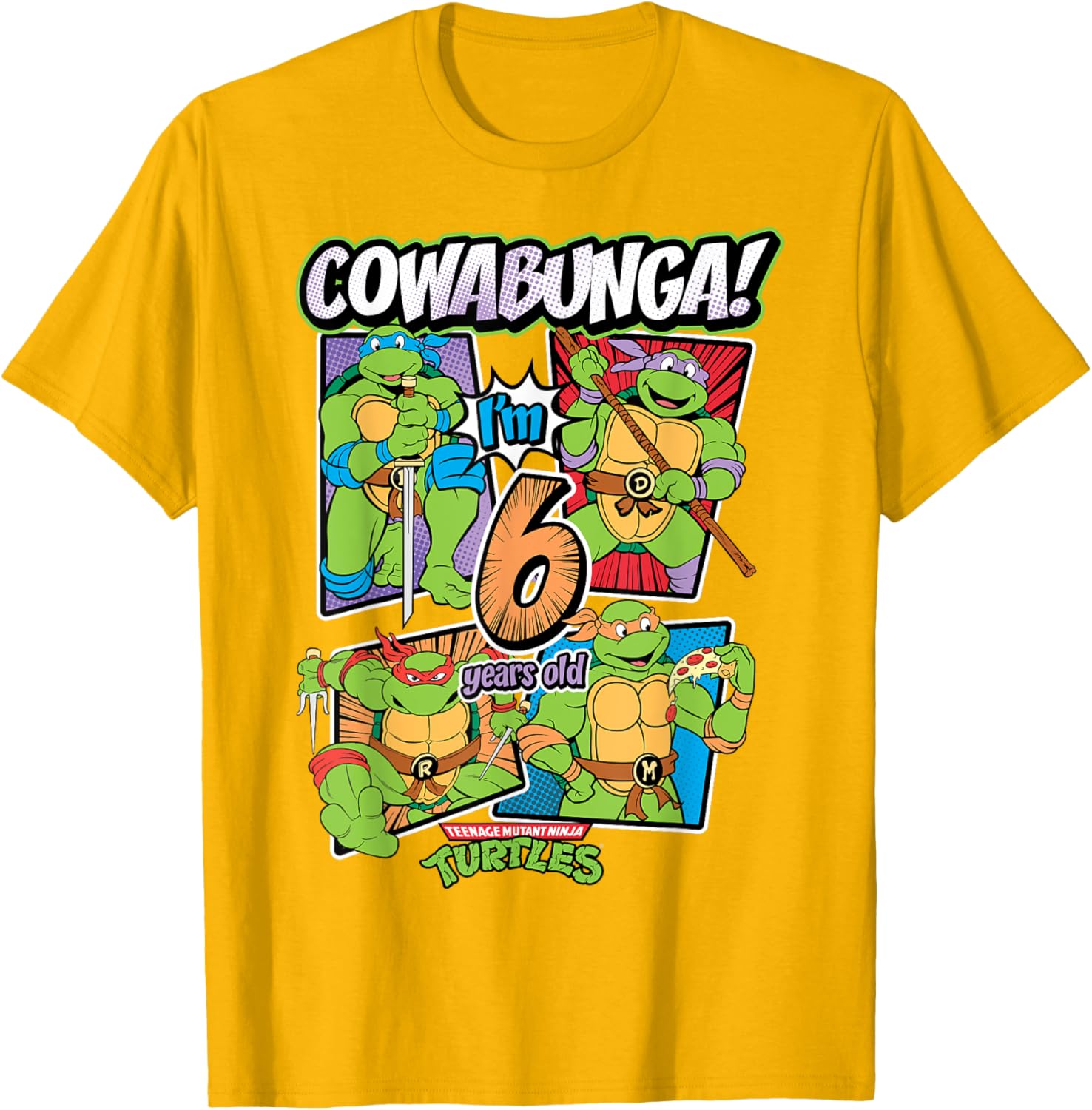 Mademark Teenage Mutant Ninja Turtles T-Shirt for 6 Year Olds Cowabunga - 9
