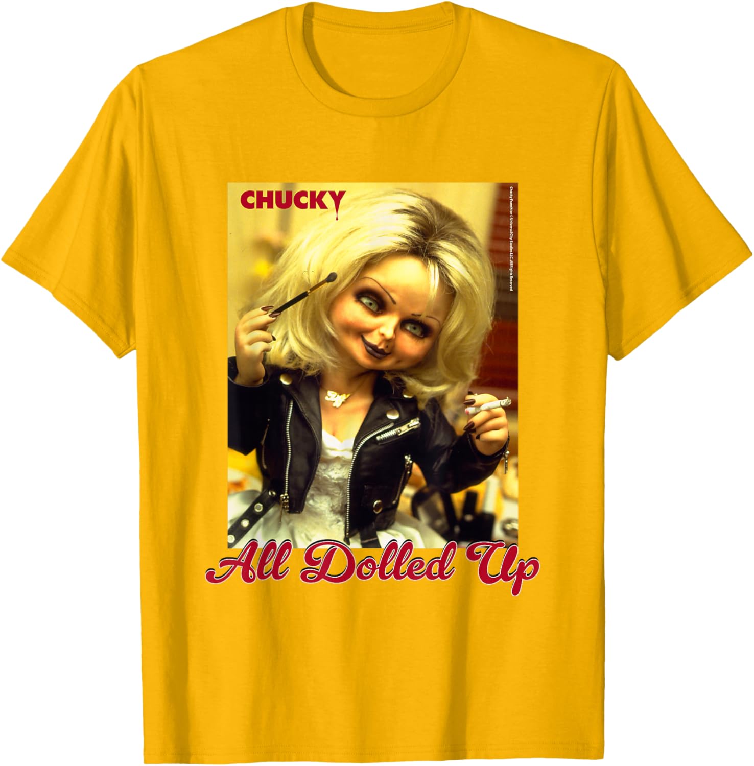 Chucky and Tiffany All Dolled Up T-Shirt for Horror Movie Fans - 27