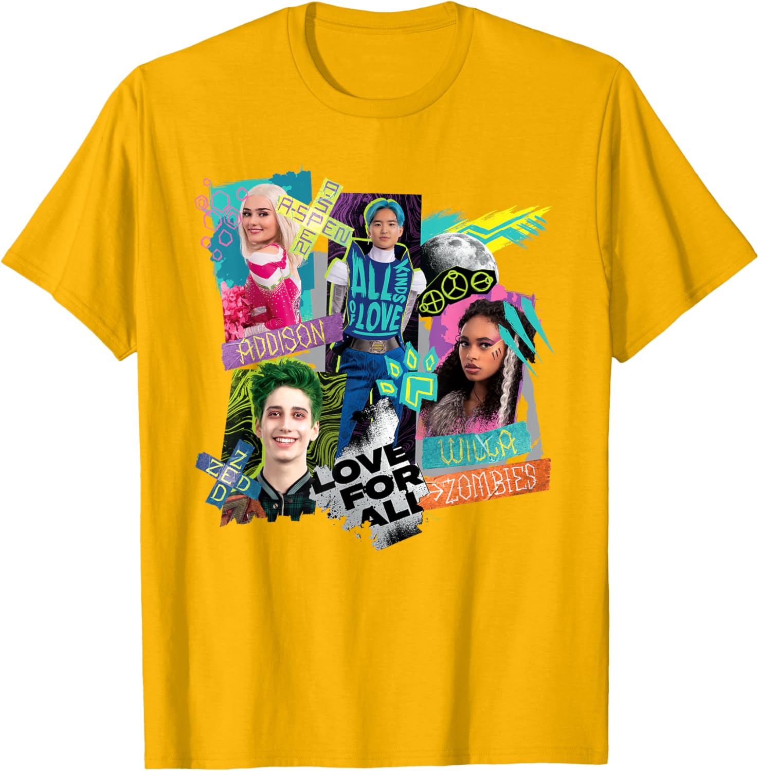 Disney Channel Zombies 3 Love for All T-Shirt for Kids and Teens - 14