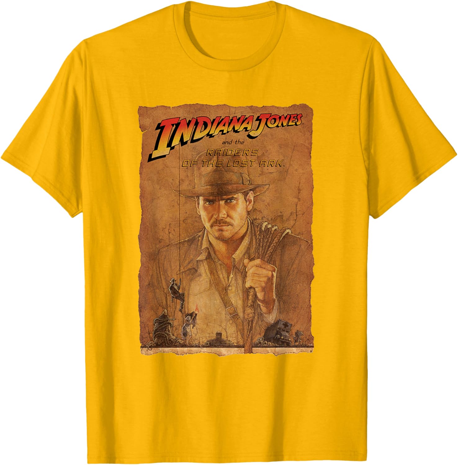 Indiana Jones Raiders of the Lost Ark Poster Art T-Shirt for Fans - 15