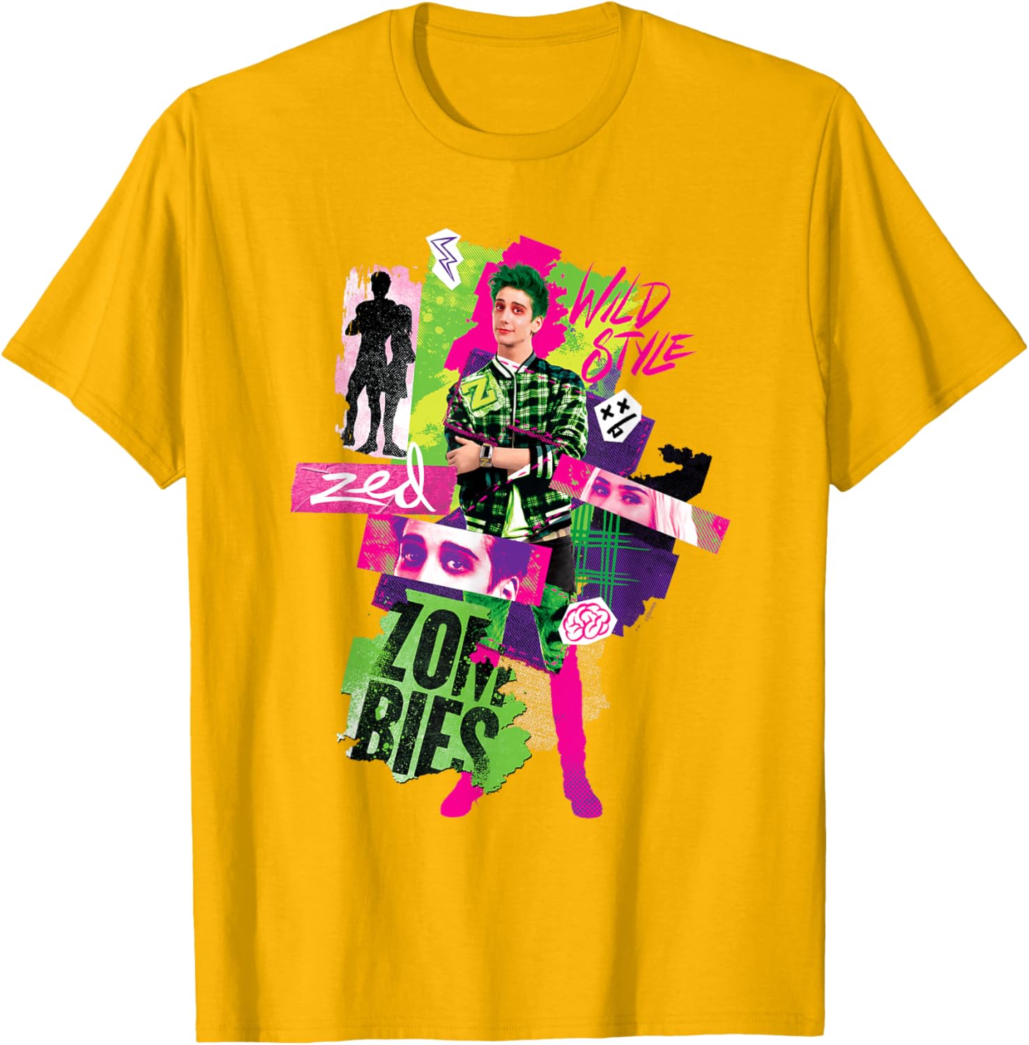 Disney Zombies 3 Zed Wild Style T-Shirt Perfect for Young Fans - 2