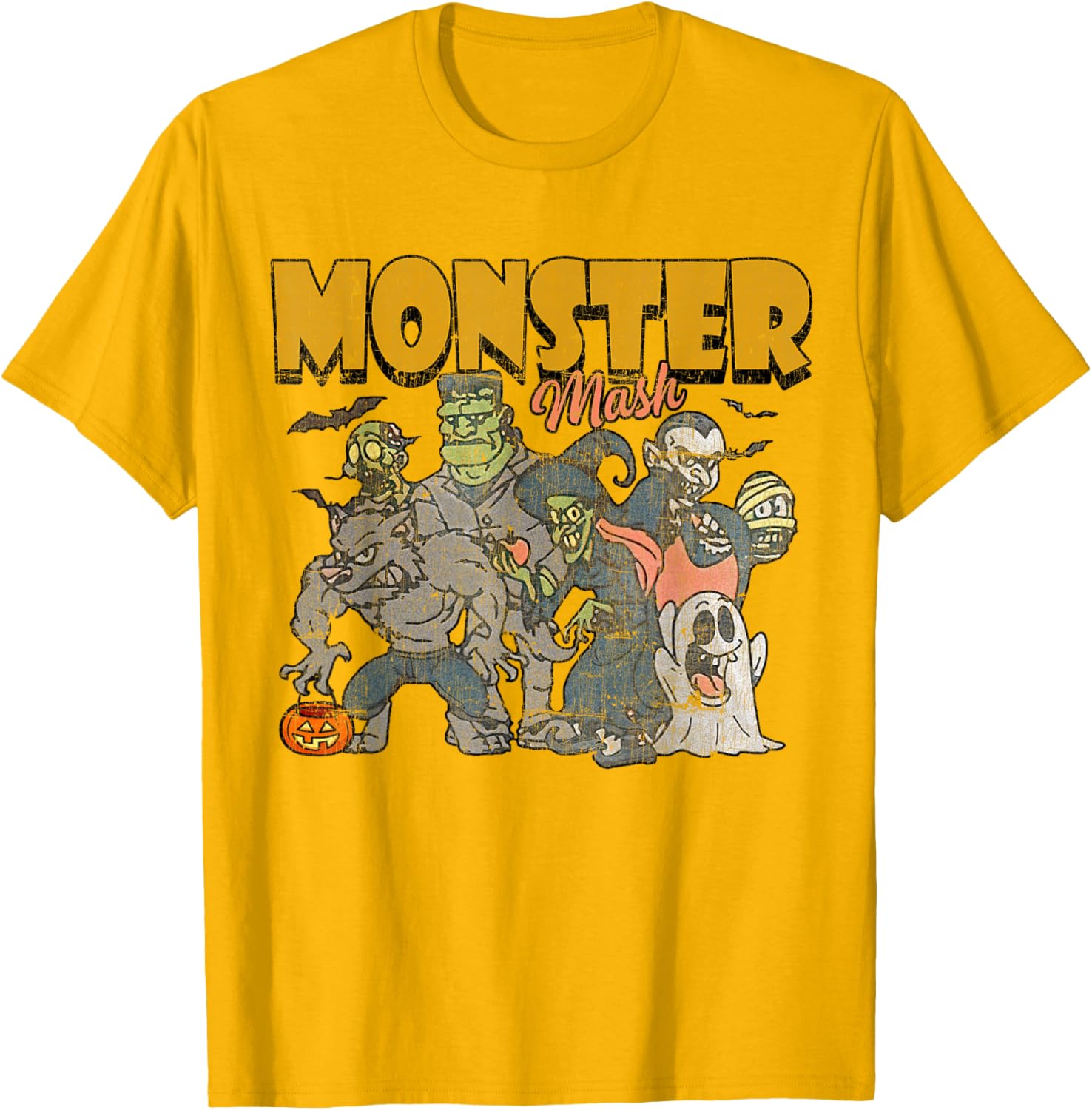 Funny Vintage Ghost Halloween T-Shirt - Monster Mash Design for Spooky Fun - 21