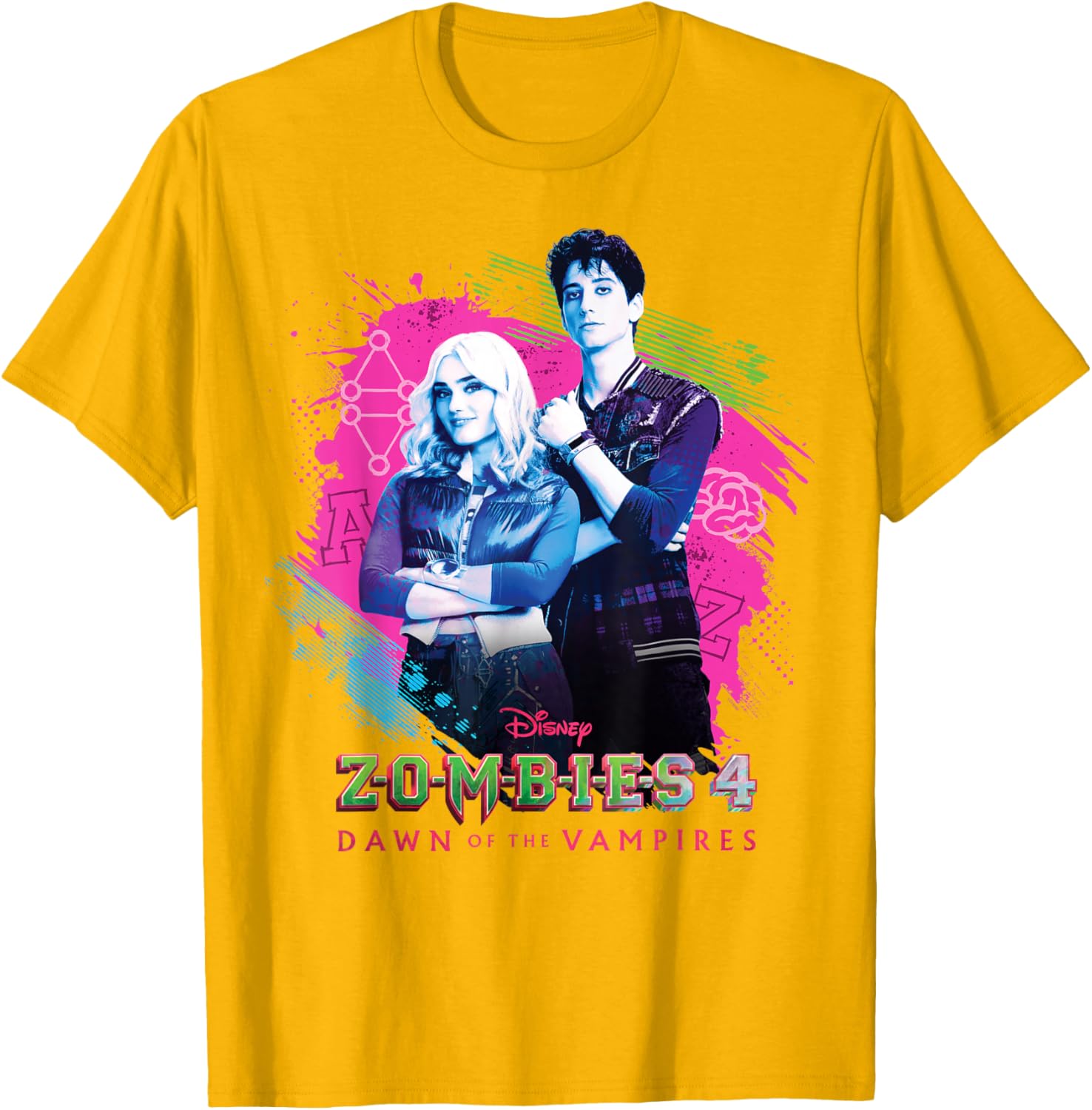 Disney Zombies 4 T-Shirt featuring Zed and Addison for fans - 3