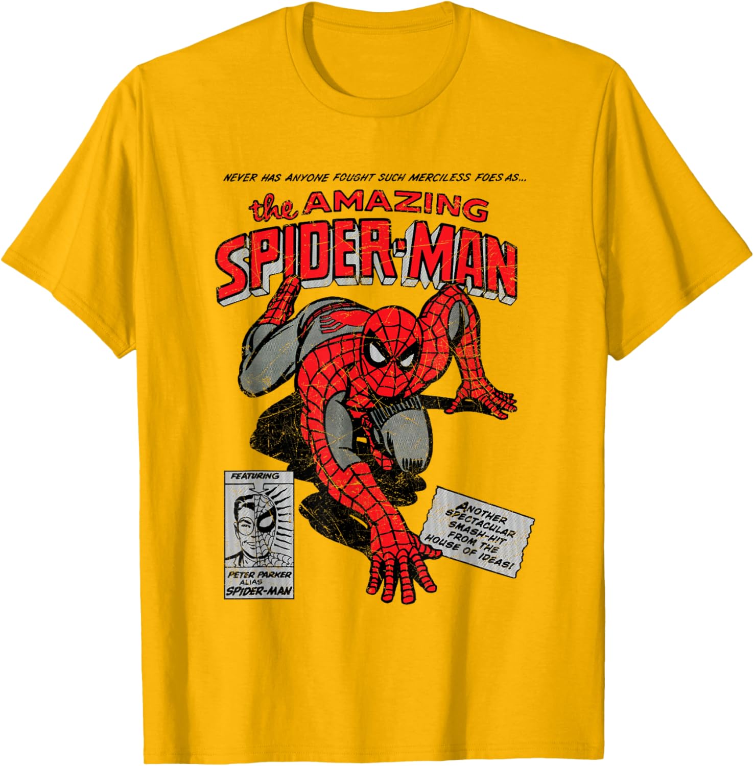 Marvel Spider-Man Retro Comic T-Shirt for Comic Book Fans - 4