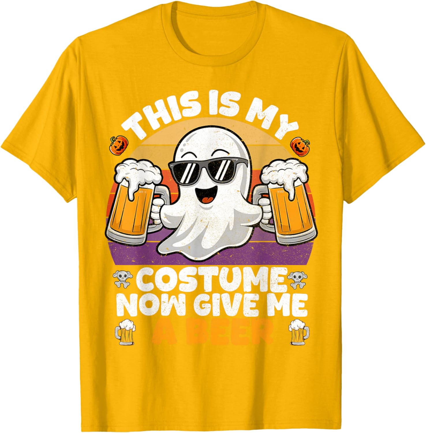 Funny Vintage Boo Halloween Costume T-Shirt for Men and Adults - 10