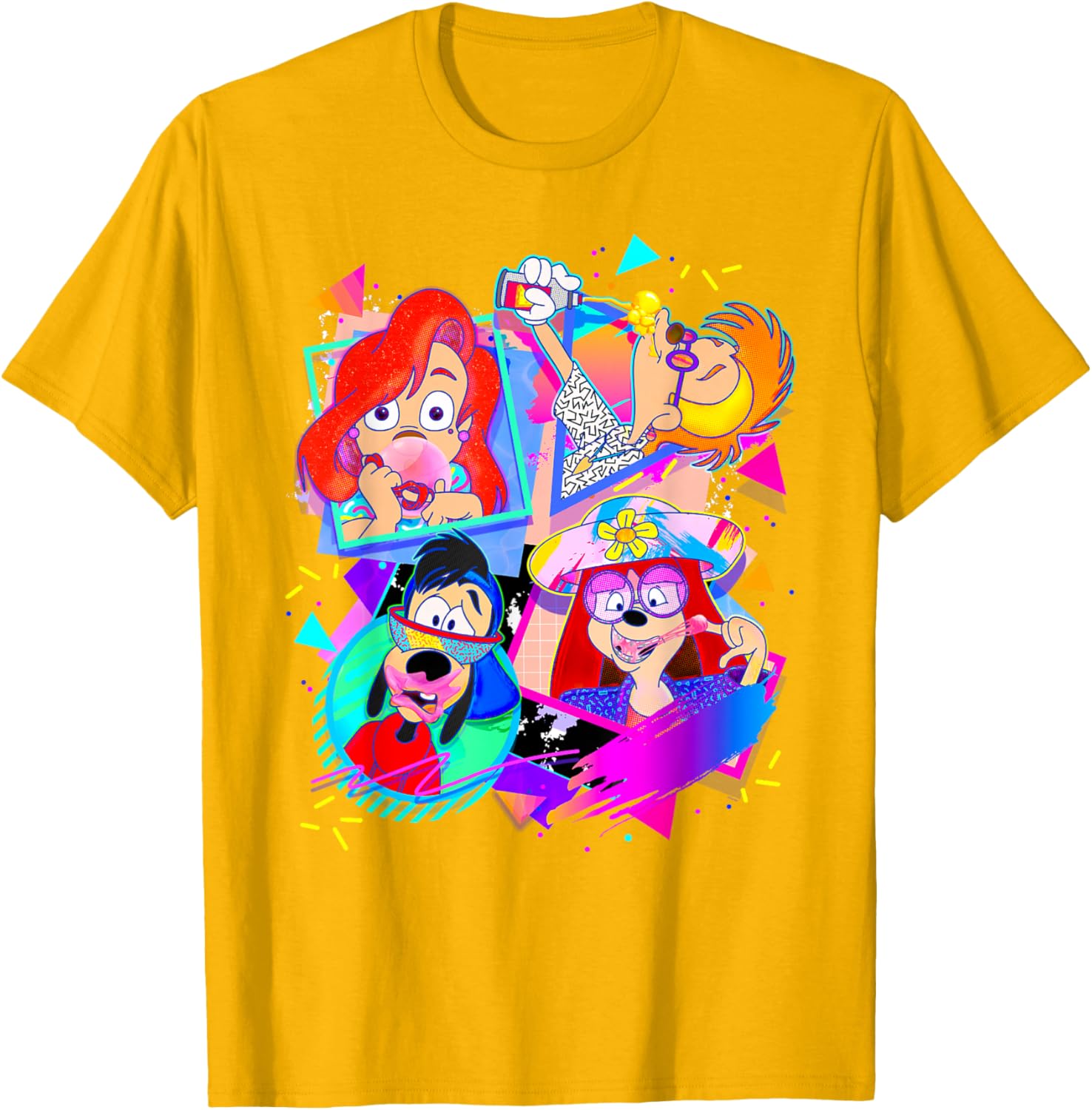 Disney A Goofy Movie Bubble Gum Retro T-Shirt for 90s Fans - 5