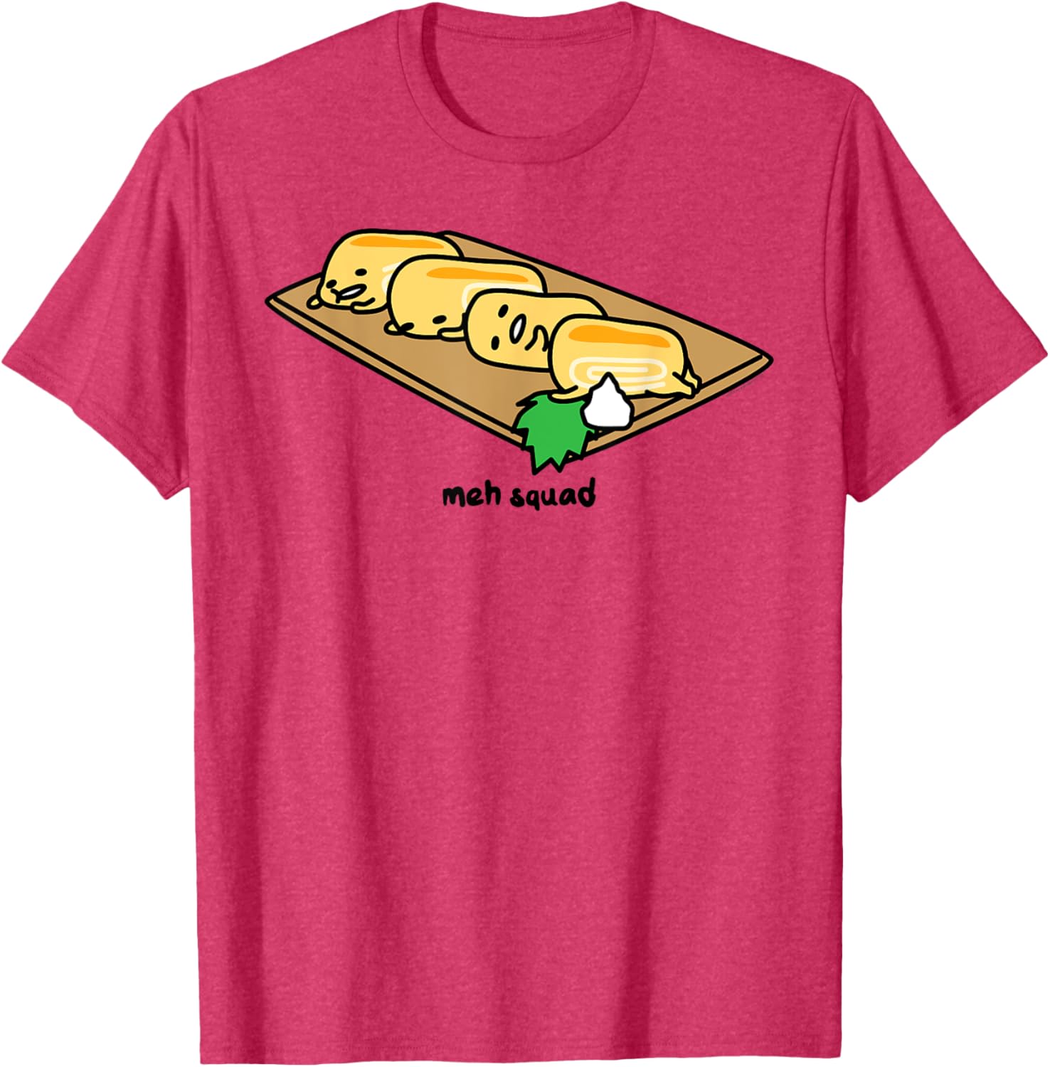 Gudetama Lazy Egg Sushi Tamagoyaki T-Shirt for Fun and Comfort - 1