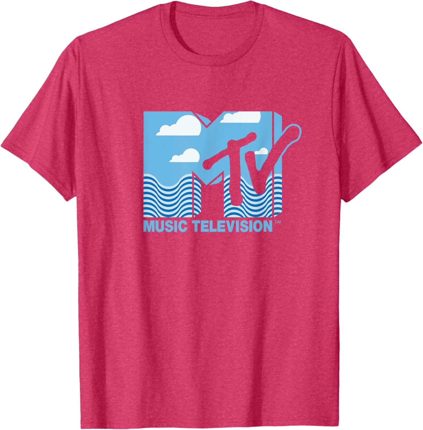 Mademark x MTV Official Logo T-Shirt with Water, Clouds & Blue Sky - 7