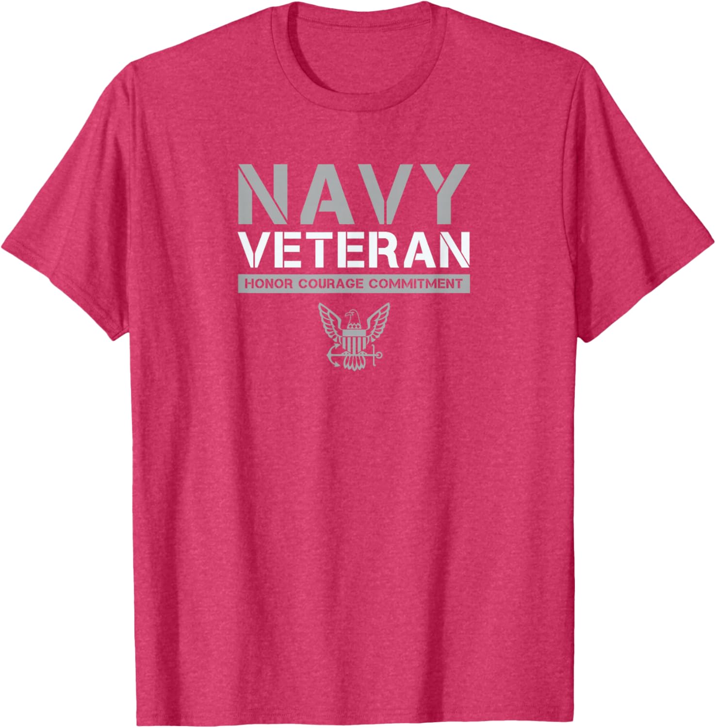US Navy Veteran Honor Courage Commitment T-Shirt - Stylish Military Apparel - 7