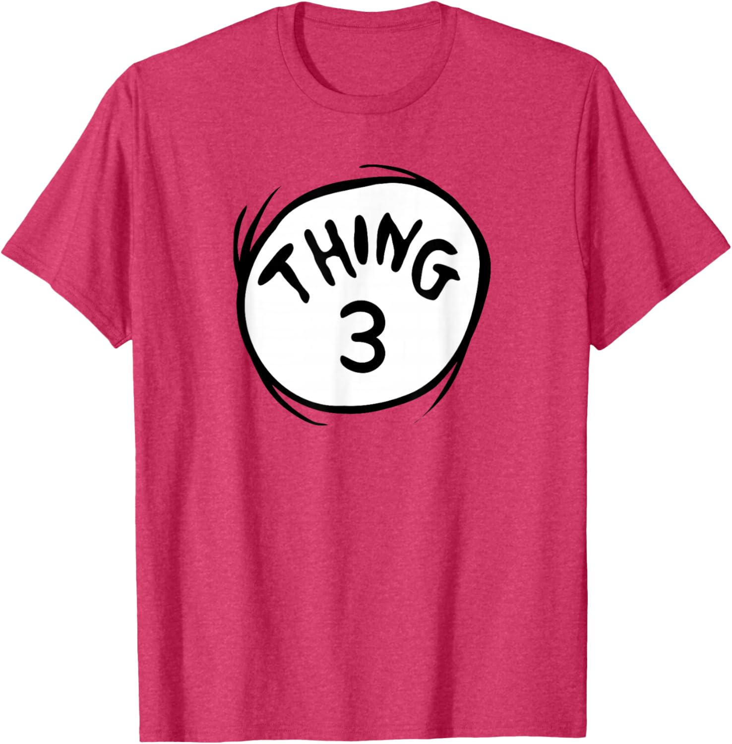 Fun Dr. Seuss Thing 3 Emblem T-Shirt for Kids and Adults - 5