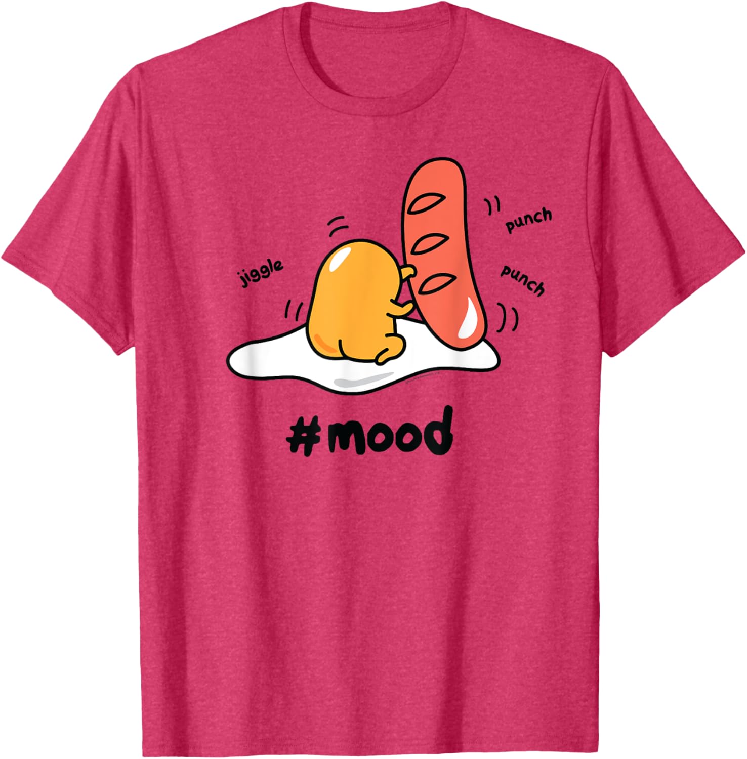 Gudetama Lazy Egg Mood Boxing Punching Hot Dog T-Shirt for Fun Style - 10