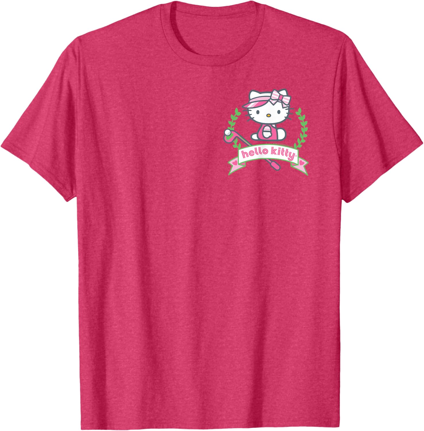 Hello Kitty Golf T-Shirt for Fun Golfers - Cute Cartoon Apparel - 8