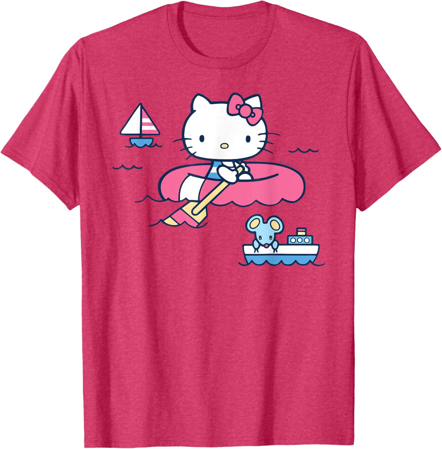 Hello Kitty Summer Boat T-Shirt for All Ages - Fun & Stylish Apparel - 6