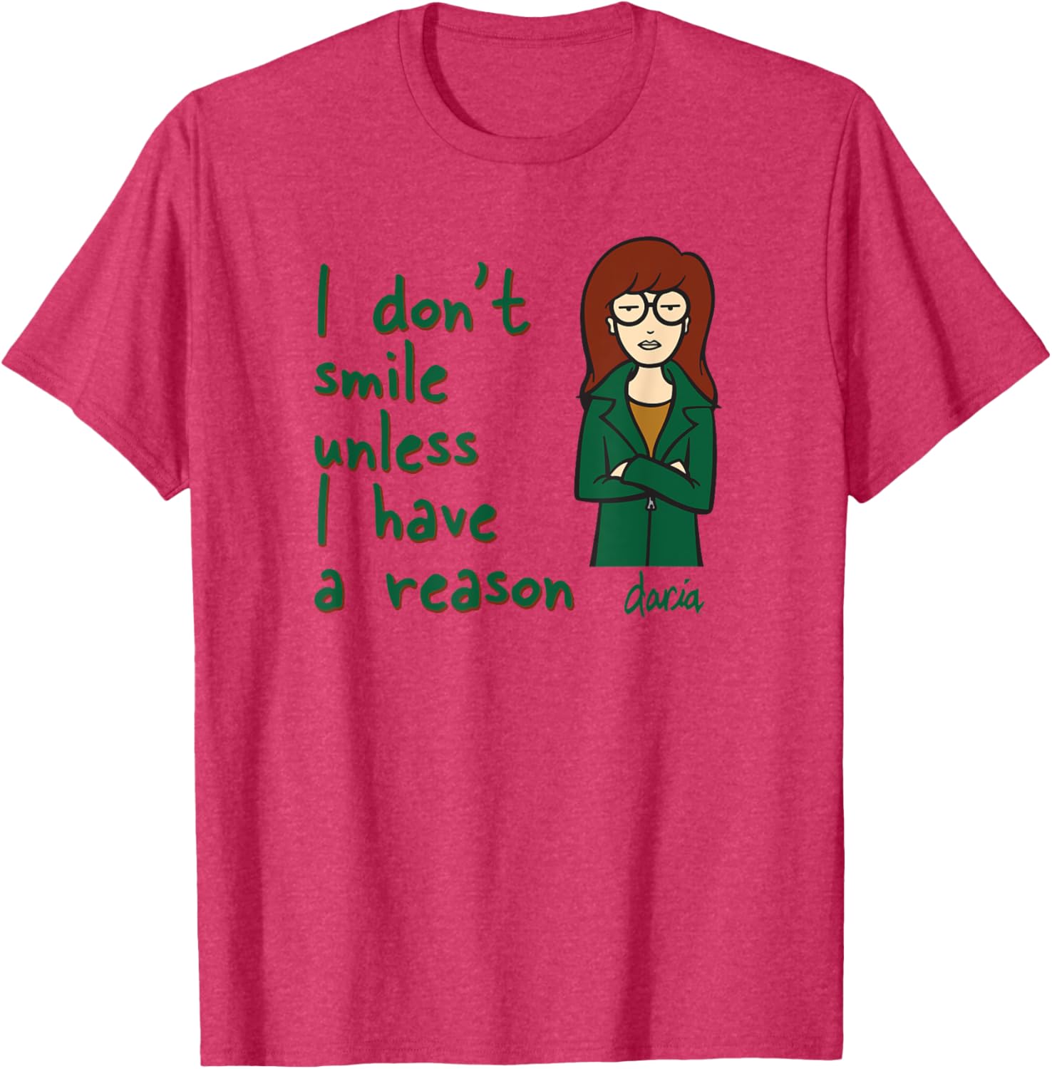 Mademark x Daria I Don't Smile Unless I Have a Reason T-Shirt Guide - 2
