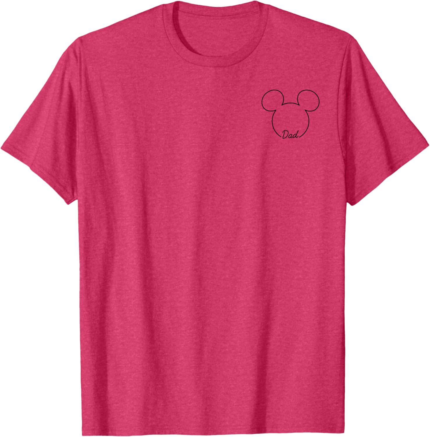 Disney Mickey And Friends Dad Mickey Art Pocket Logo T-Shirt for Men - 3
