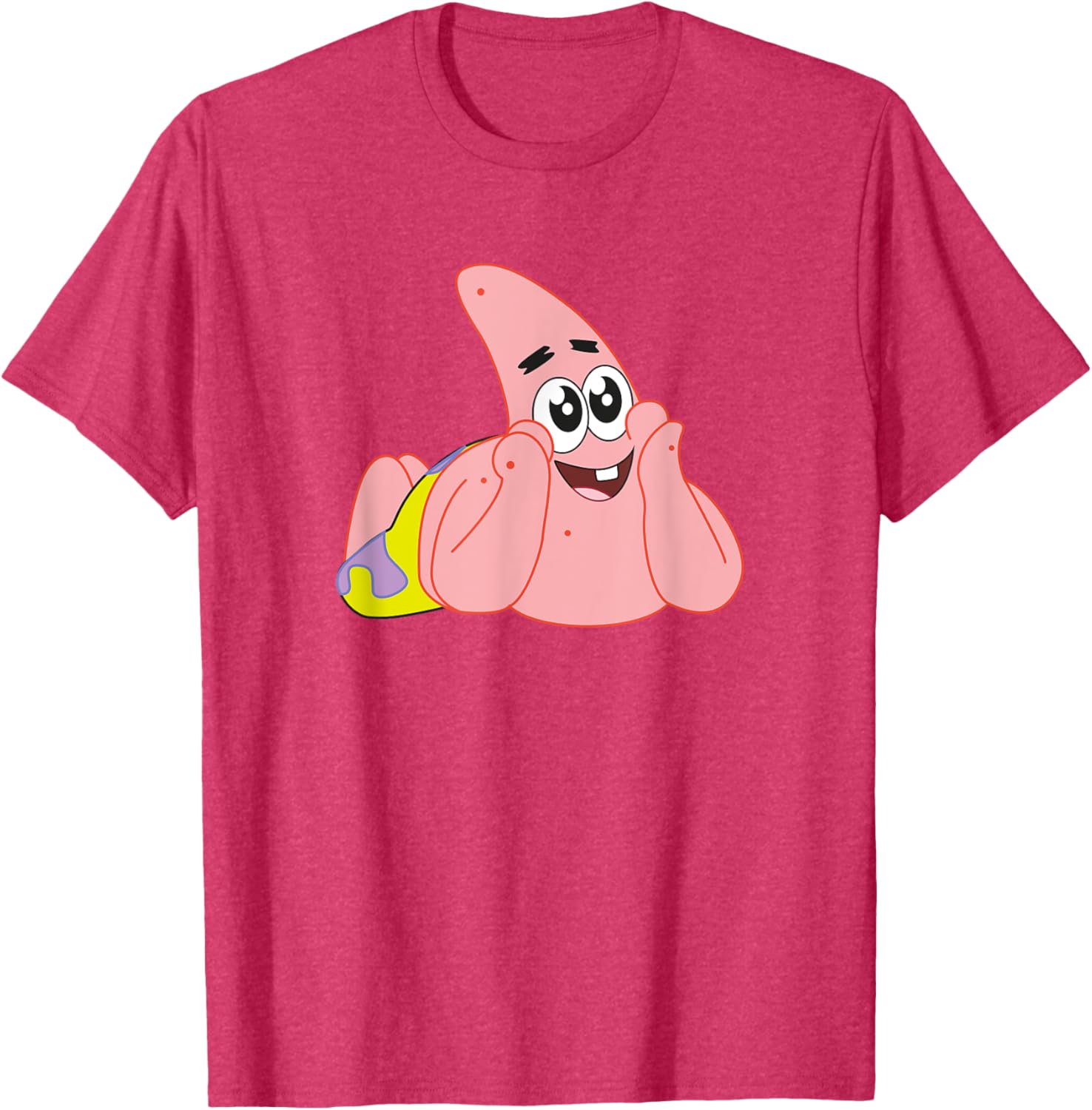 Mademark x SpongeBob Patrick Star Feelin Cute T-Shirt for Fun Style - 13