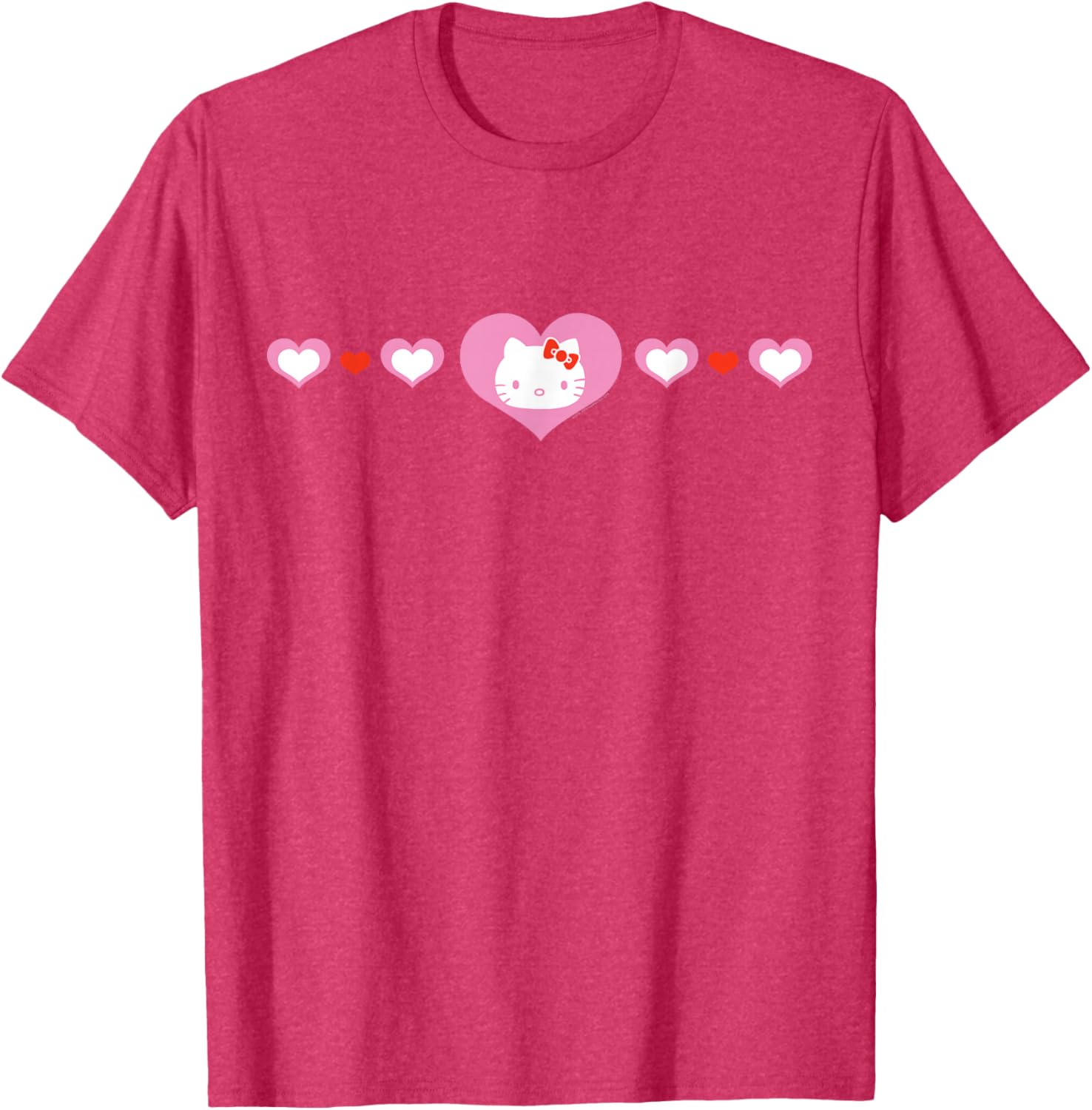 Cute Hello Kitty Hearts T-Shirt for Kids and Adults - Fashionable Apparel - 13