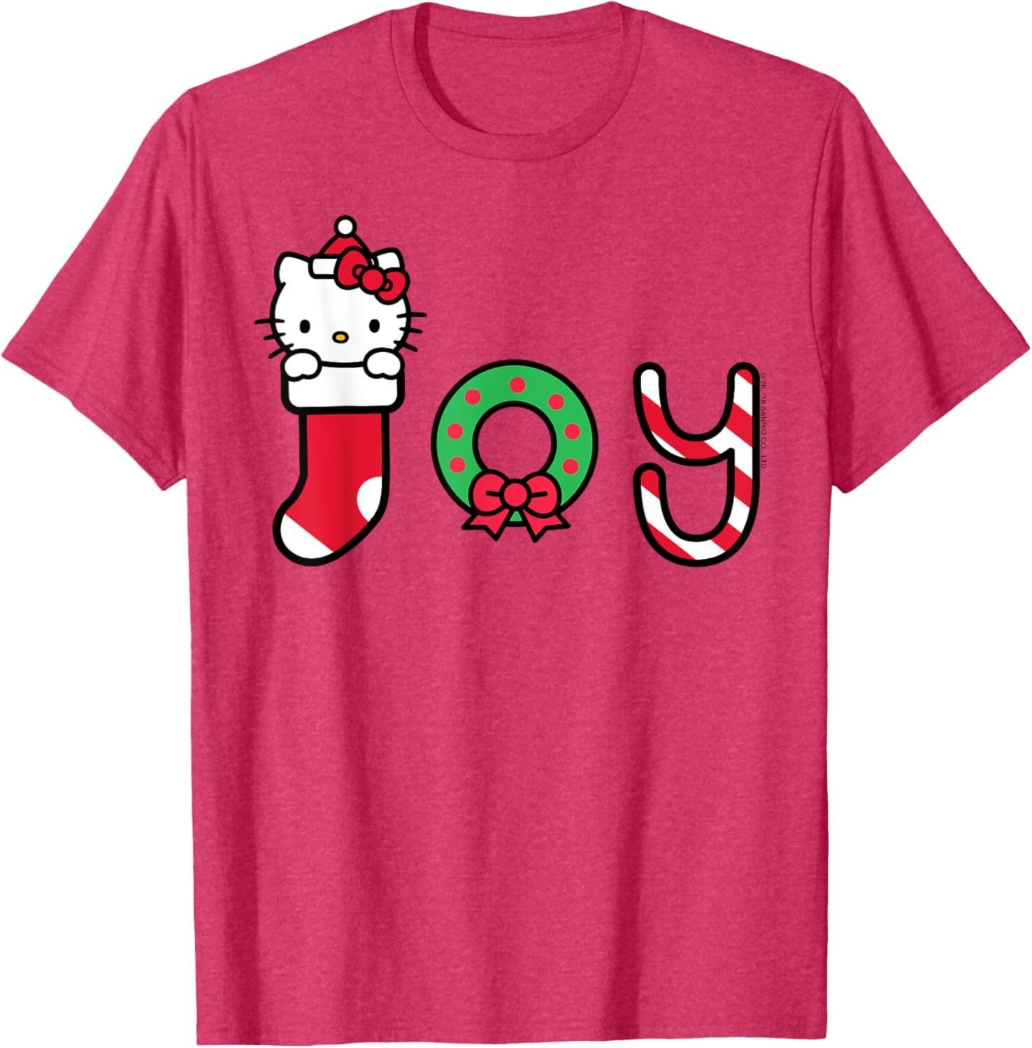 Hello Kitty Christmas Joy Tee Shirt for Kids and Adults - Festive Holiday Wearing - 10
