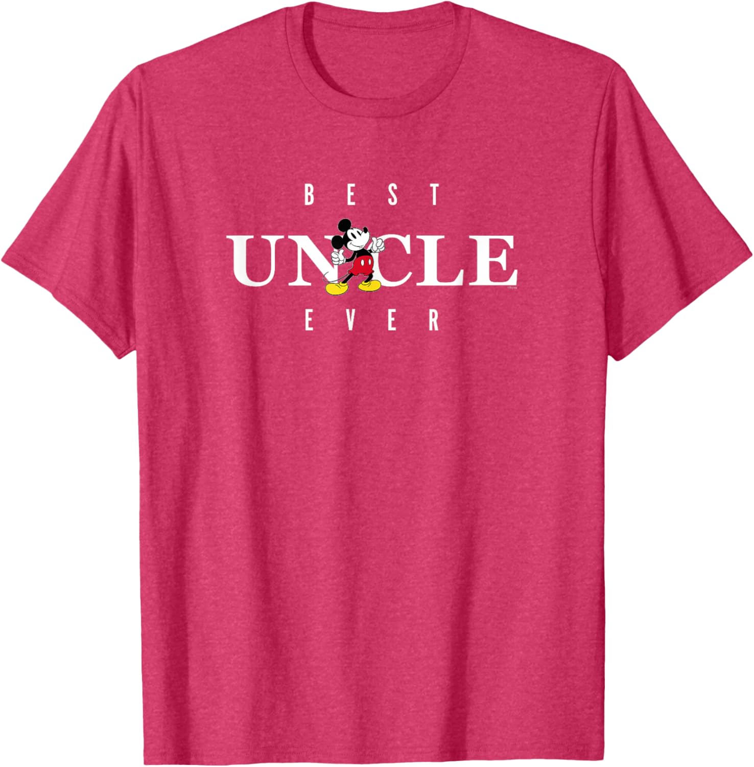 Disney Mickey Mouse Best Uncle Ever T-Shirt for Father's Day Gifts - 16