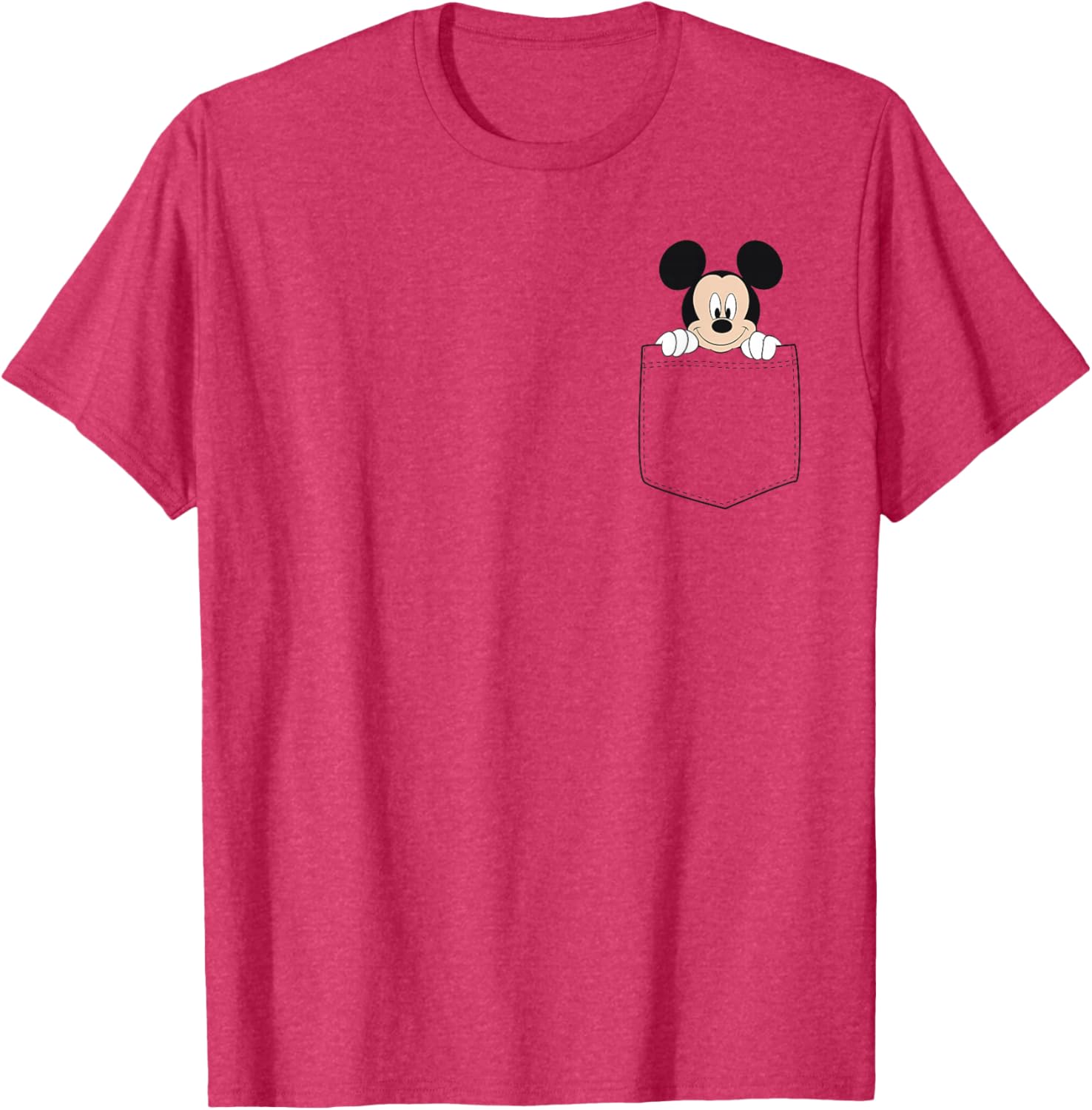 Disney Classic Fit Mickey Mouse T-Shirt for Adults - Blue Cotton Crew Neck - 3