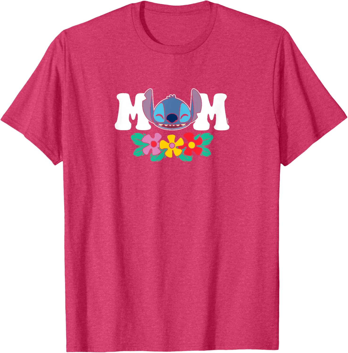 Lilo & Stitch Mom Floral T-Shirt for Stylish Moms - Cute Floral Design - 3