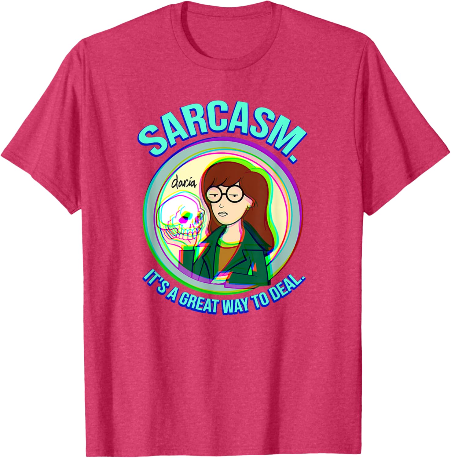 Mademark x Daria Sarcasm Graphic Tee for Casual Style and Humor - 17