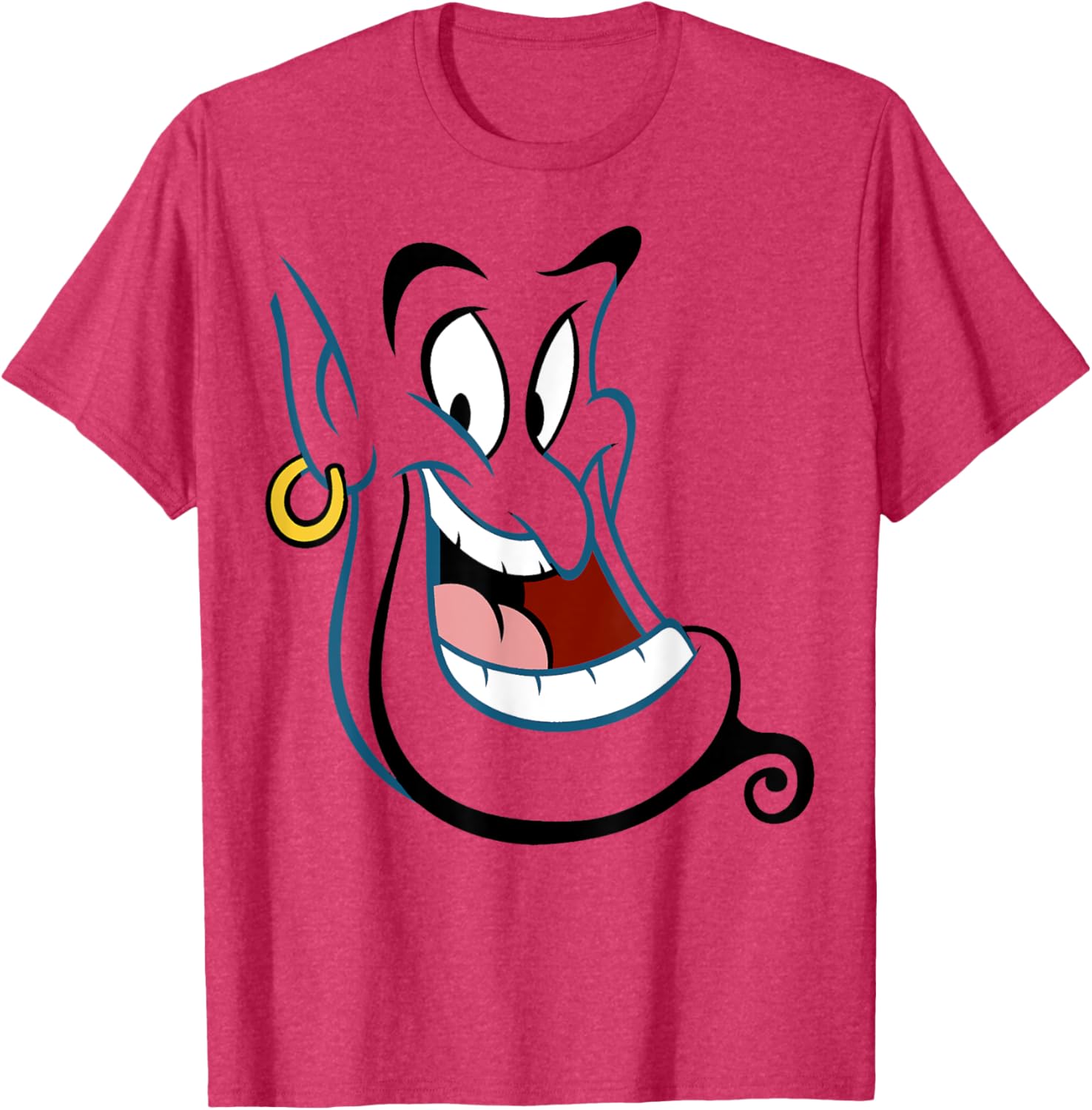 Disney Aladdin Genie Big Face Costume T-Shirt for Fun Magic Adventures - 4