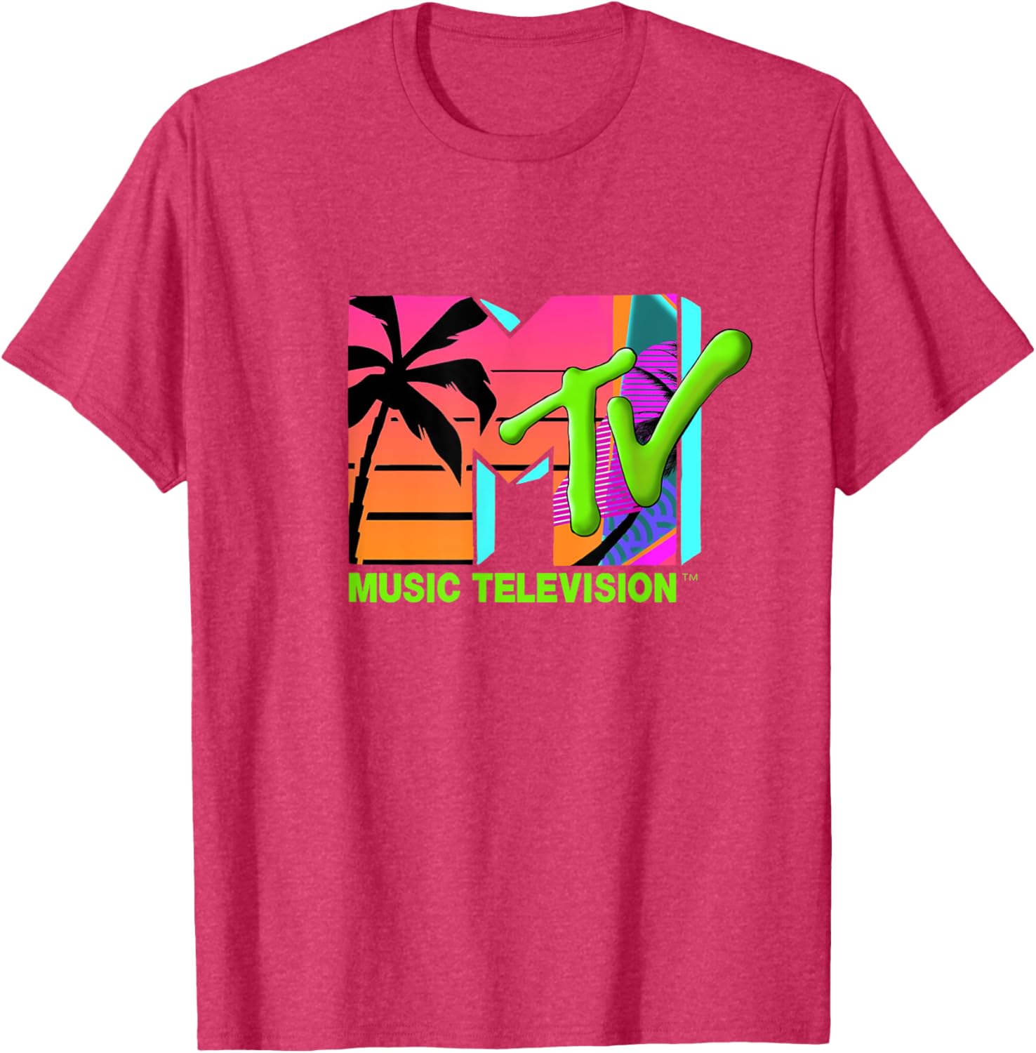 Mademark x MTV Retro Palms Paradise T-Shirt - Official MTV Logo Design - 9