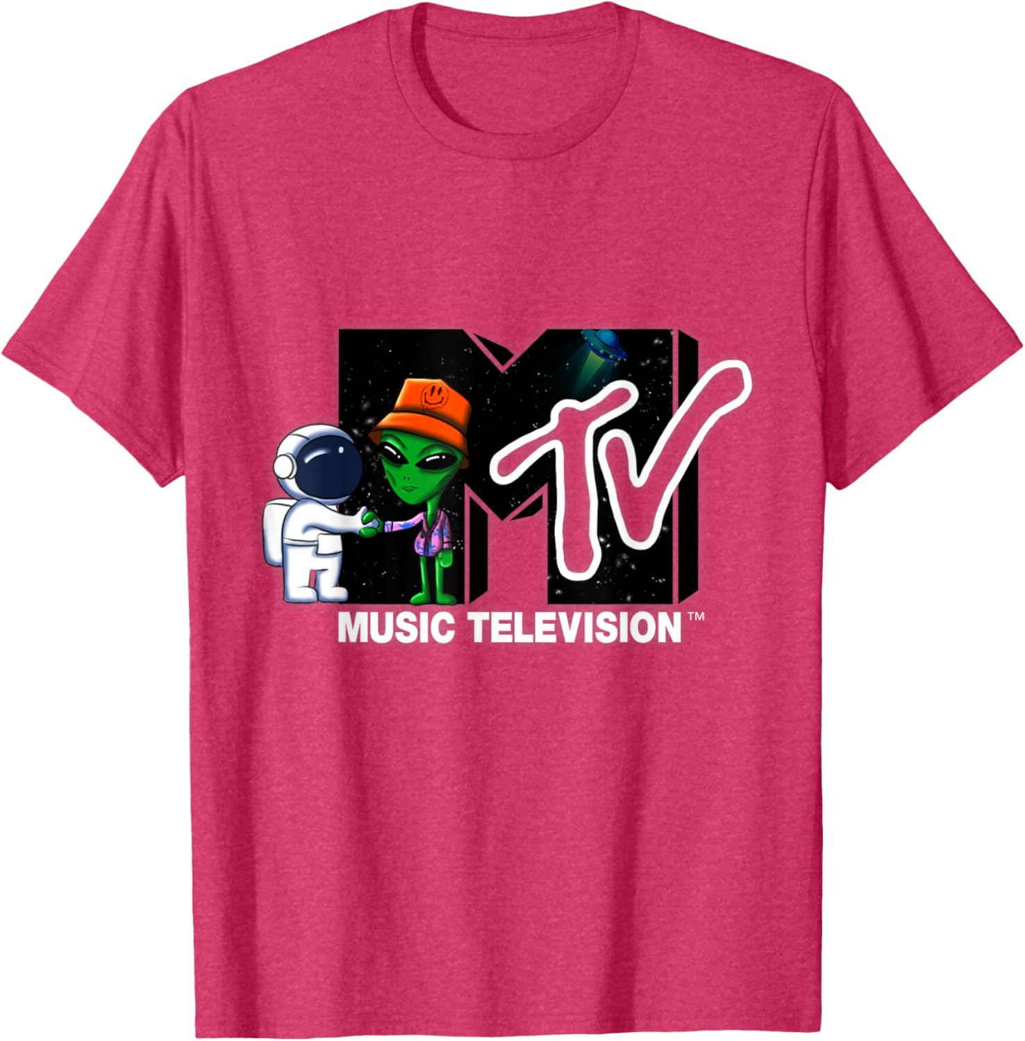 Mademark x MTV Astronaut Alien Space T-Shirt Official MTV Logo Design - 15