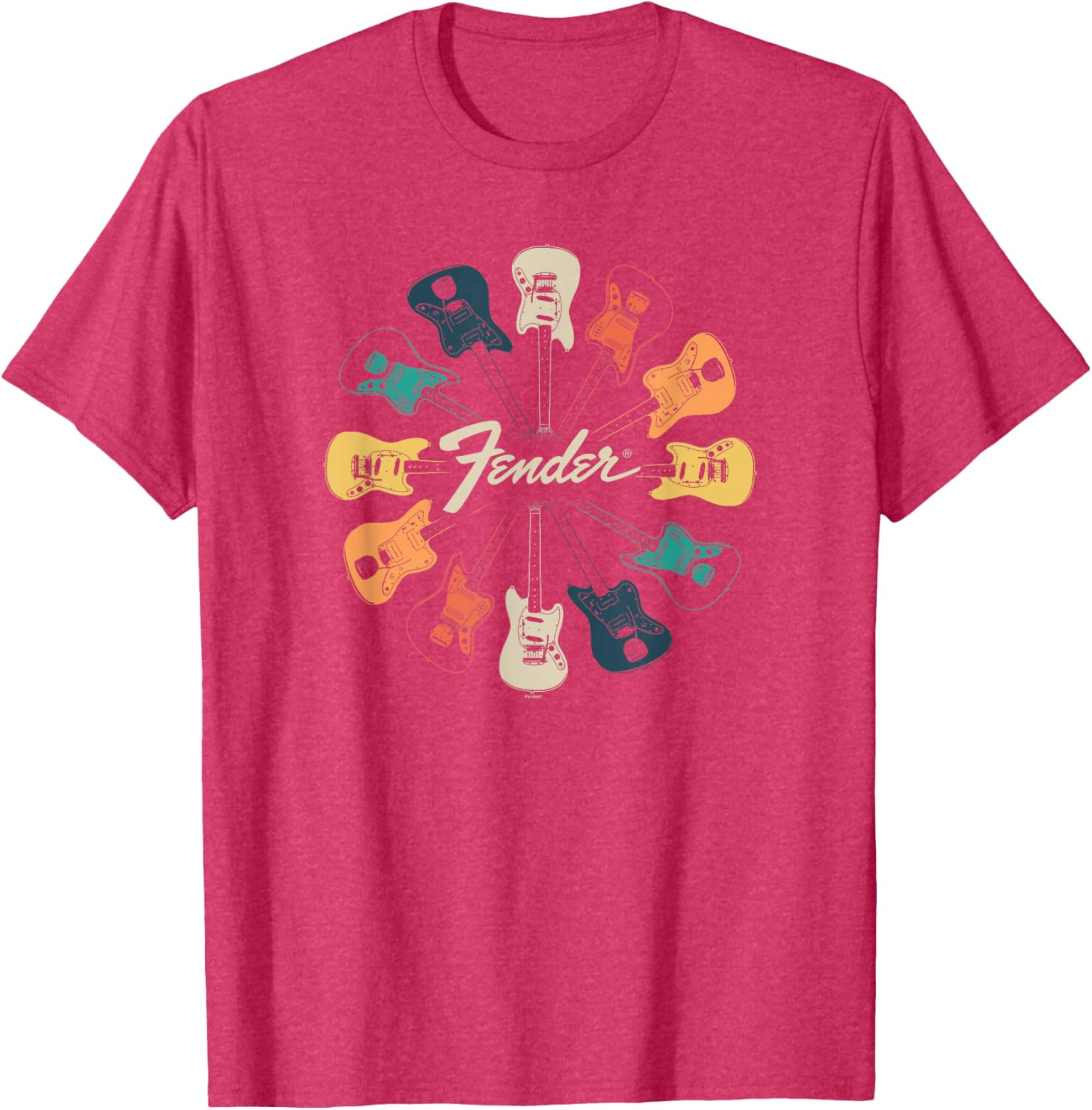 Fender Retro Kaleidoscope Guitar T-Shirt for Music Lovers - 4