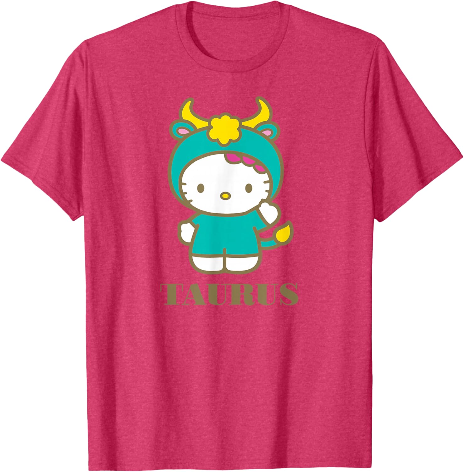 Hello Kitty Taurus Zodiac T-Shirt Cute Astrology Fashion Tee for Fans - 10