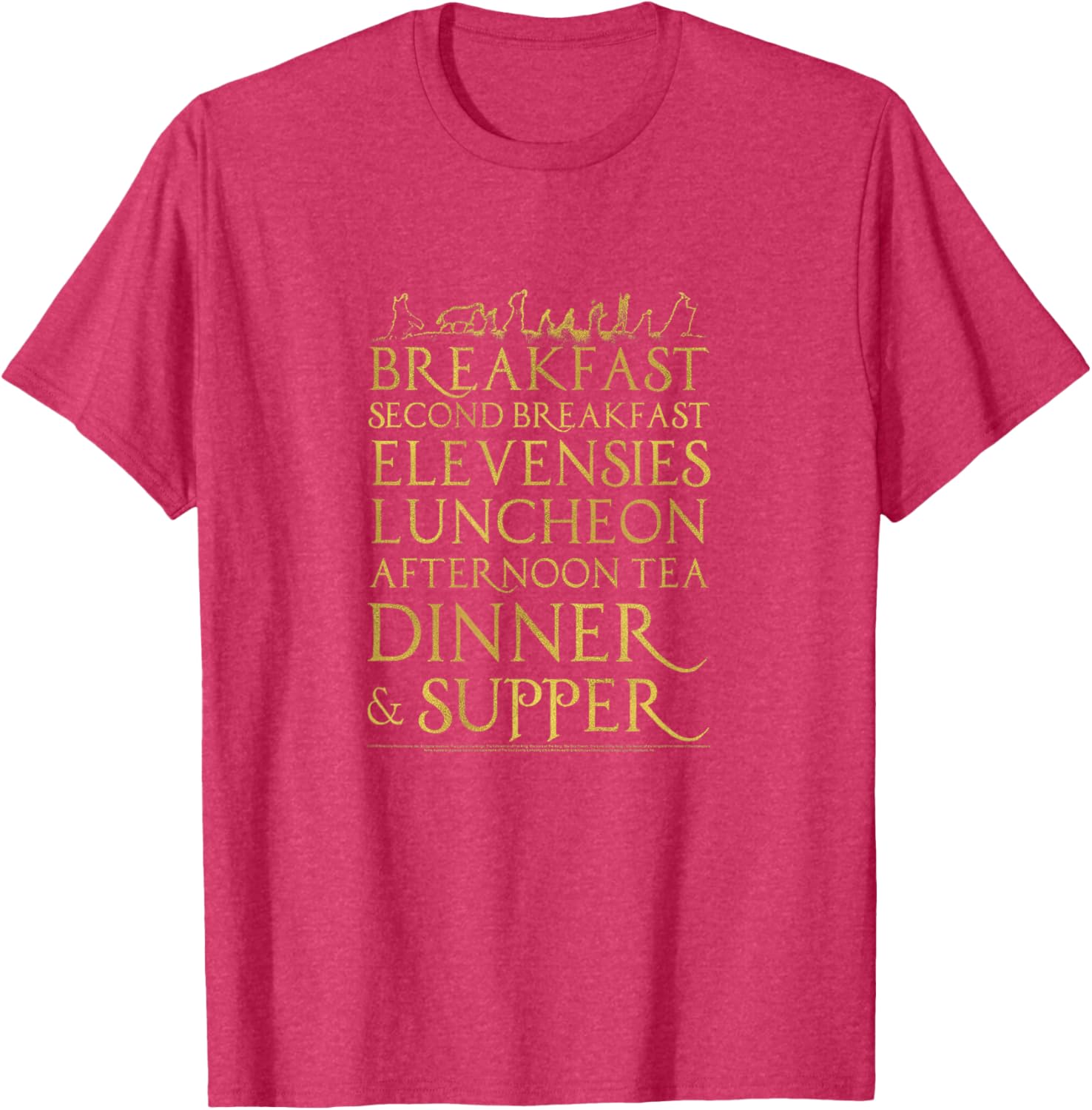 Lord of the Rings Breakfast Second Breakfast T-Shirt for Fans and Hobbits - 7