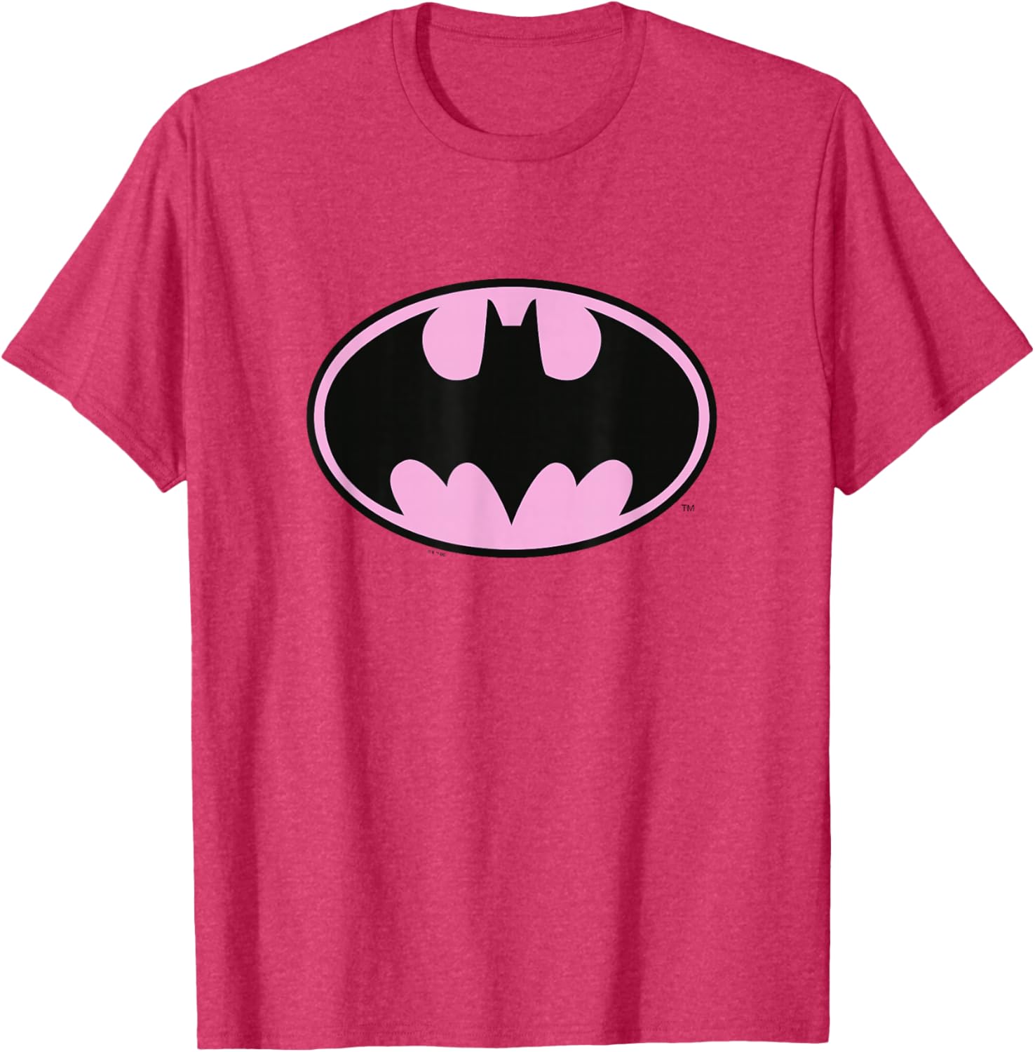 Batman Bat-Symbol T-Shirt with Pink Background - Stylish Graphic Tee - 12