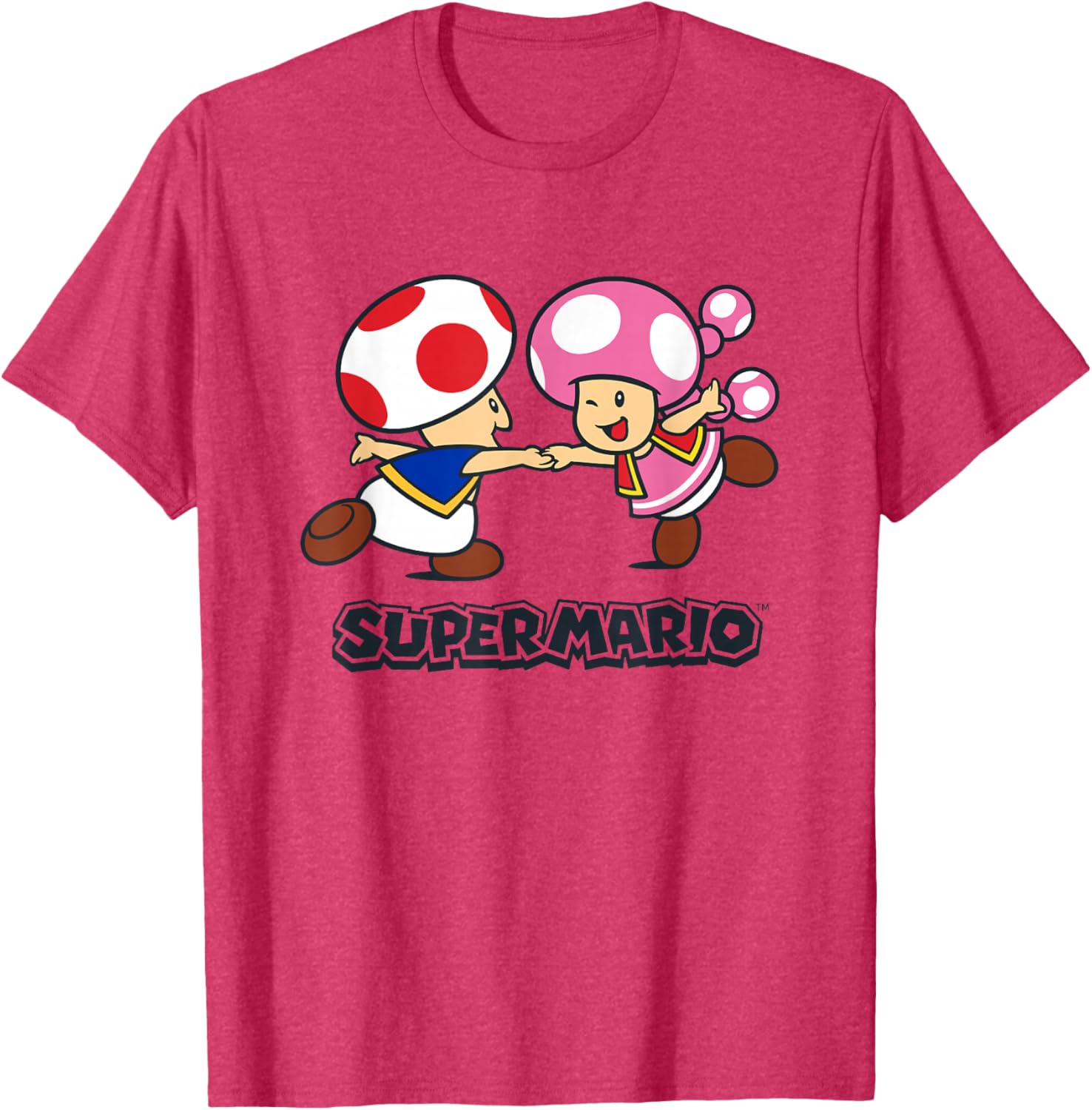 Super Mario Bros Happy Toads Classic Nintendo Duo T-Shirt for Fans - 23